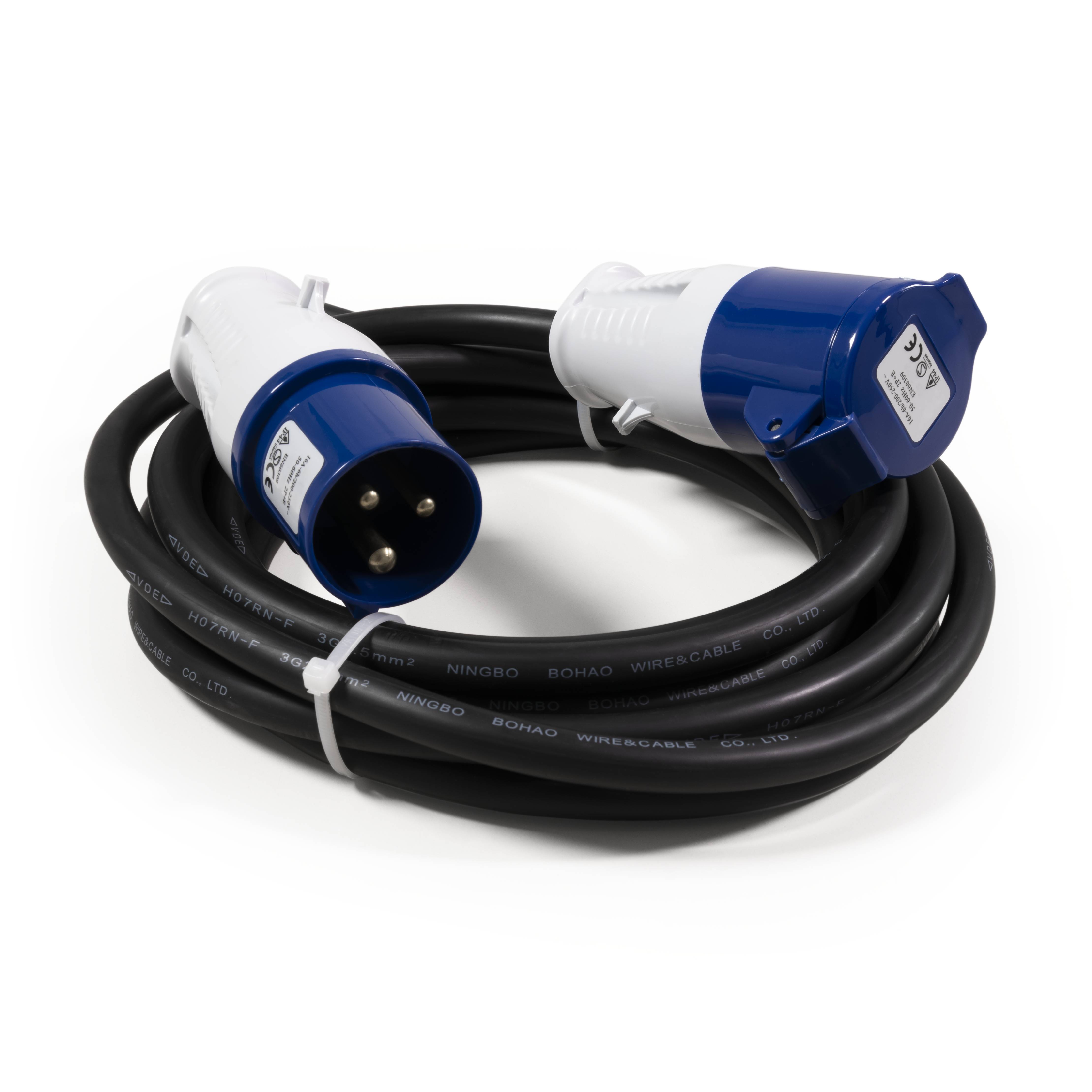 CEE-Verlängerungskabel McPower, 10m H07RNG 3G2,5, 230V, IP44