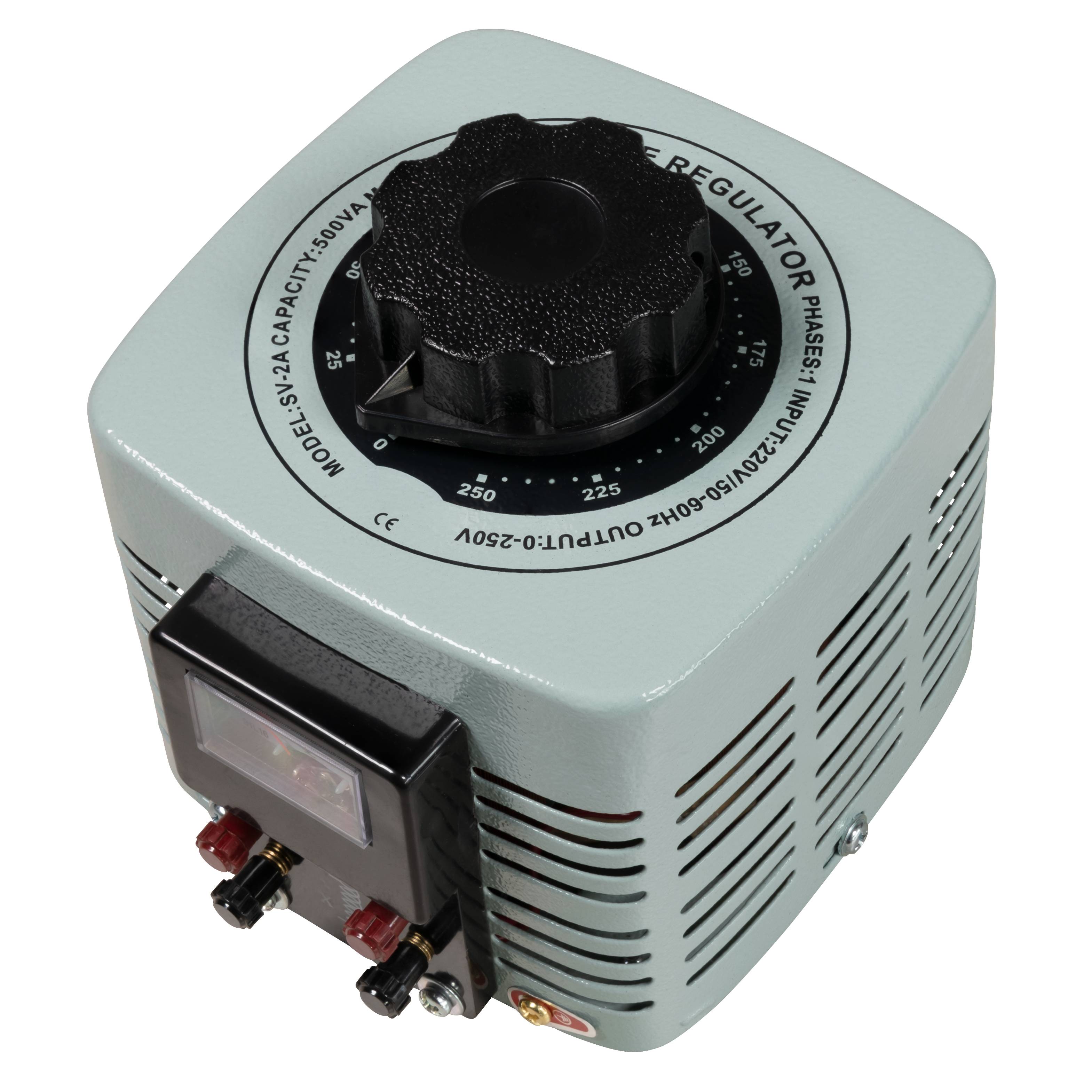 Ringkern-Stelltrafo McPower "V-2000", 0-250 V, 2 A, 500 W, NICHT galvanisch getrennt