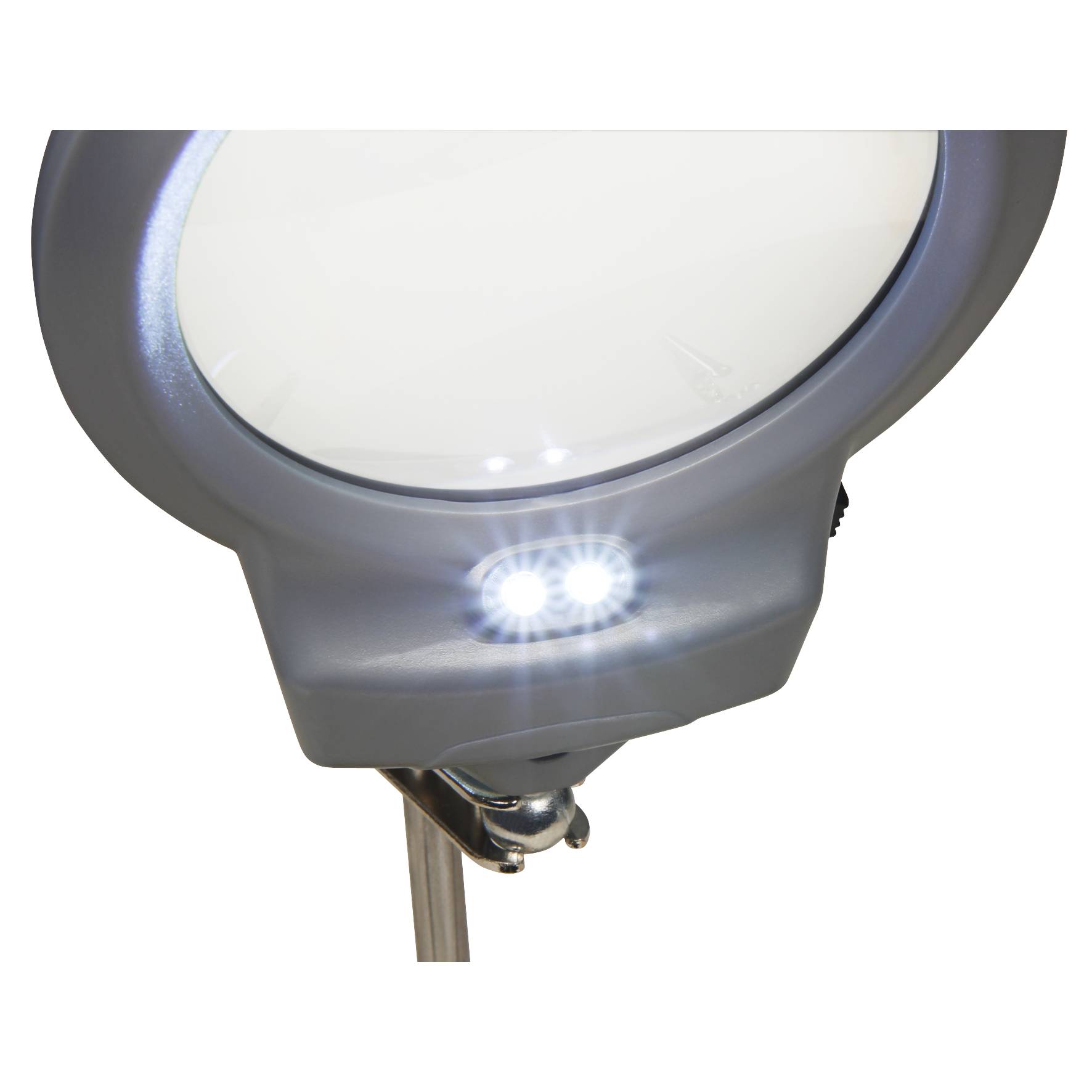 Dritte Hand mit LED-Lupe McPower, Lötkolben-Halter & Schwamm, 2-fache Vergrößerung