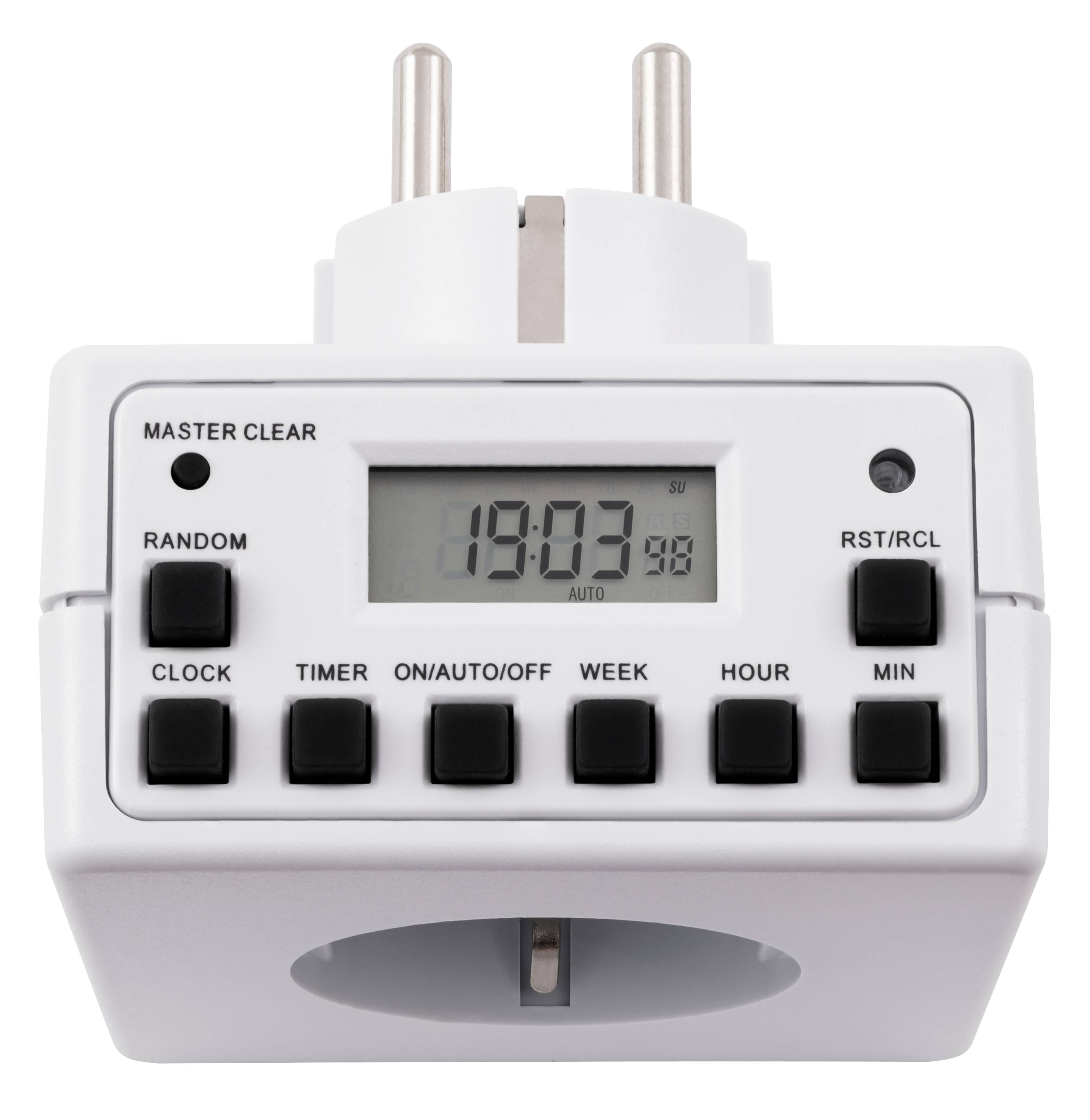 Digitale Zeitschaltuhr McPower "AZ-53" 10 Schaltprogramme, 12/24Std Zyklus