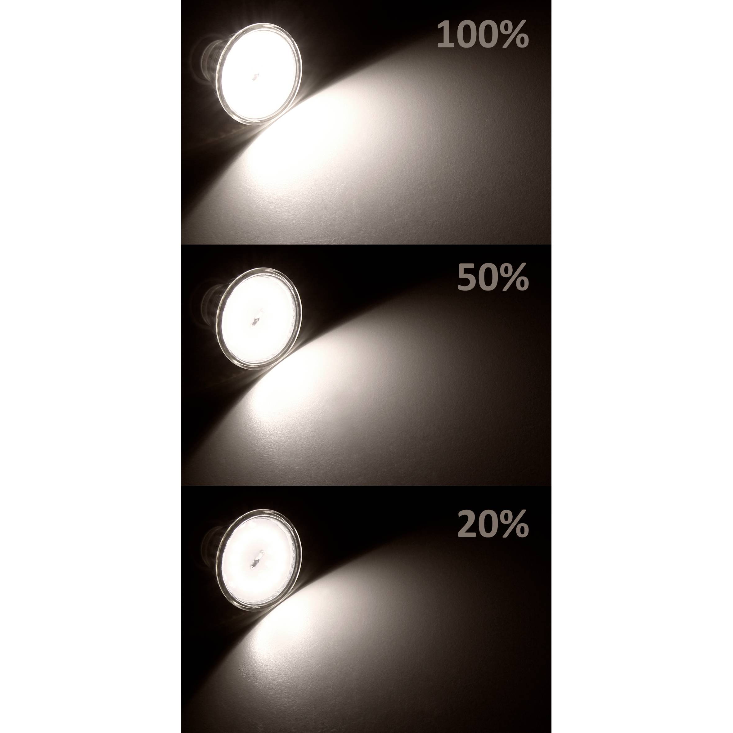 LED-Strahler McShine "LS-450" GU10, 5,5W, 470lm, warmweiß, step dimmbar 100/50/20