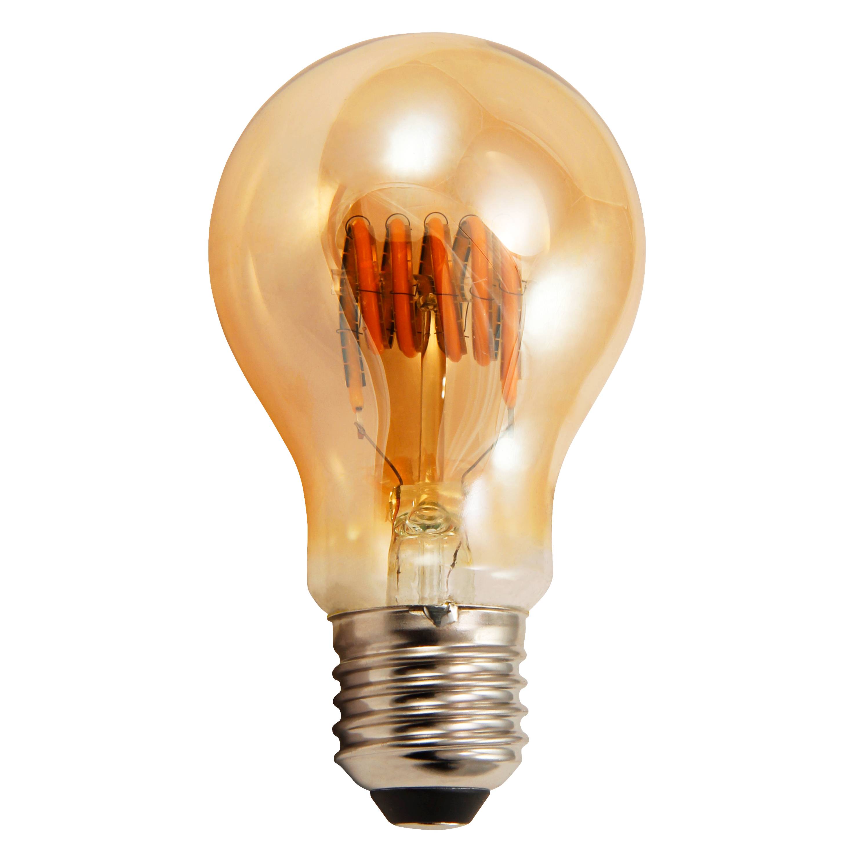LED Filament Glühlampe McShine "Retro" E27, 6W, 490lm, goldenes Glas, dimmbar