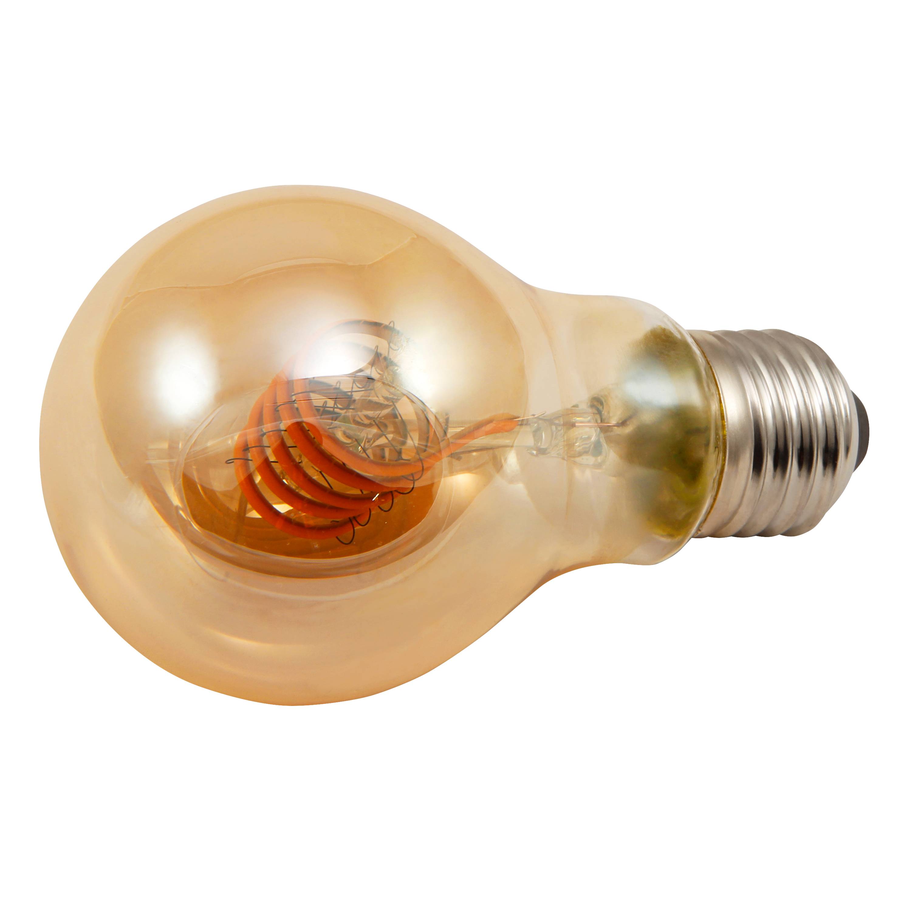 LED Filament Glühlampe McShine "Retro" E27, 6W, 490lm, goldenes Glas, dimmbar