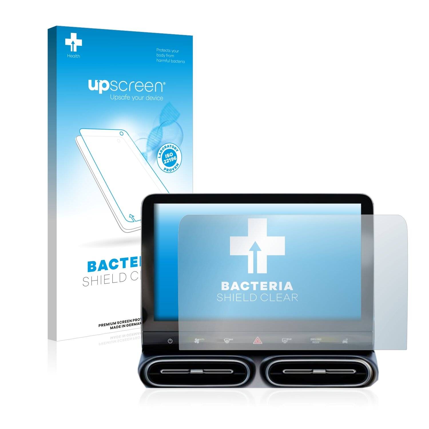 upscreen Bacteria Shield Clear Premium Antibakterielle Displayschutzfolie für Smart #1 Pro+