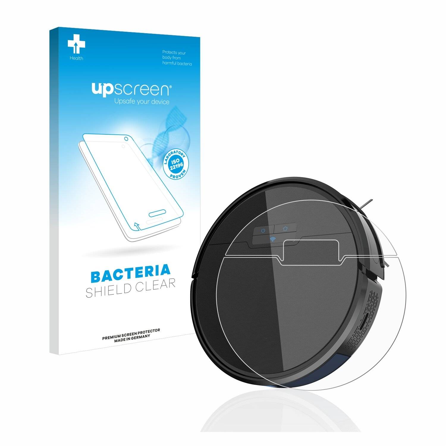 upscreen Bacteria Shield Clear Premium Antibakterielle Displayschutzfolie für Tikom