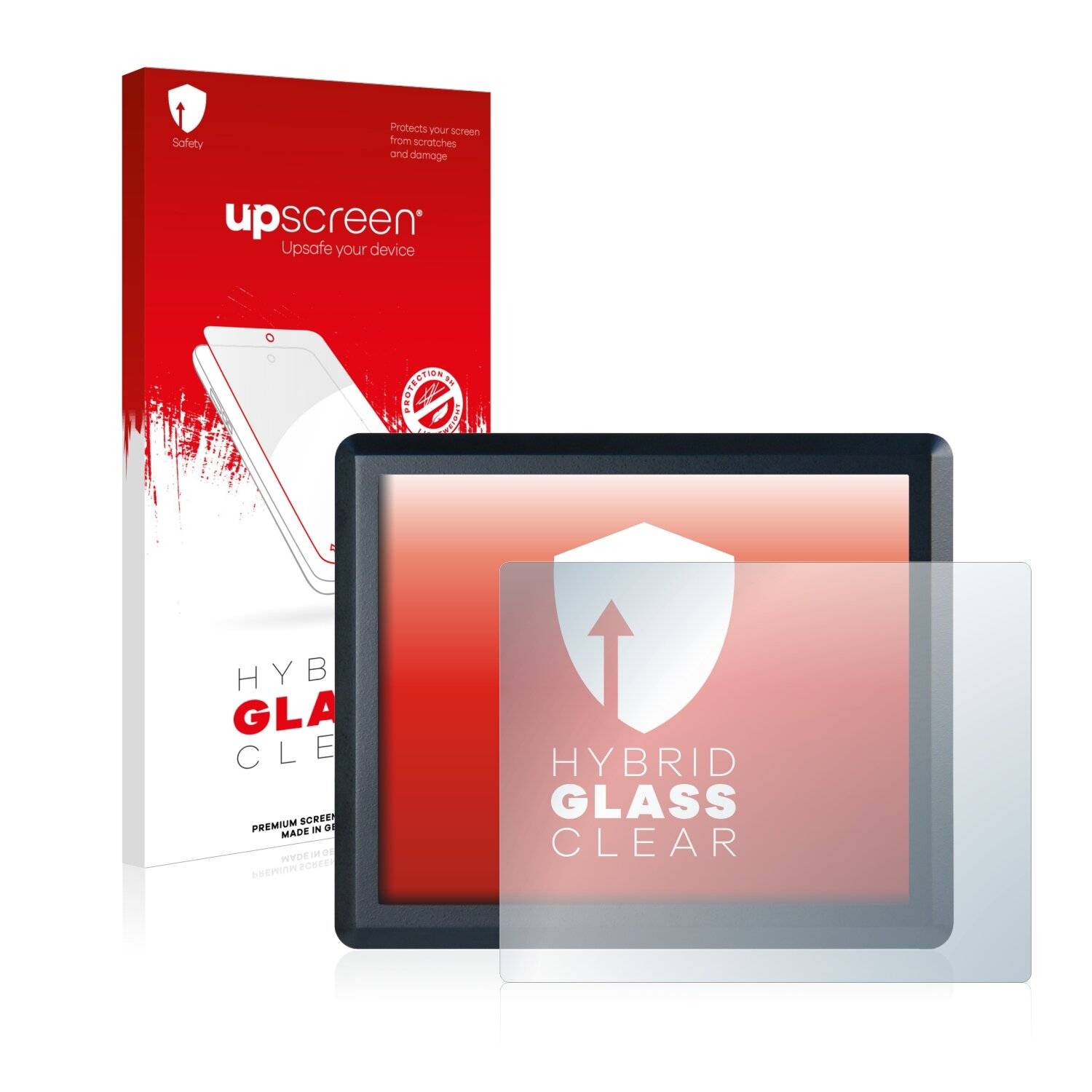 upscreen Hybrid Glass Clear Premium Schutzglas Folie für Contradata Milano