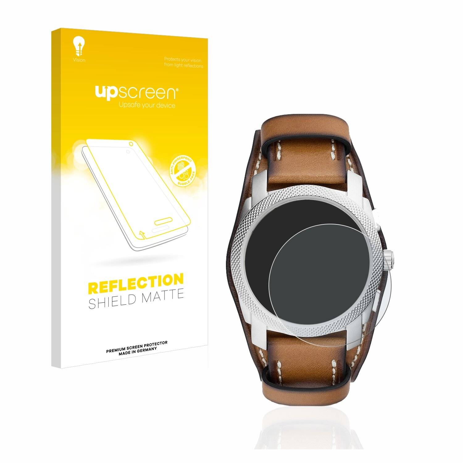 upscreen Reflection Shield Matte Premium Displayschutzfolie für Fossil Chronograph (42