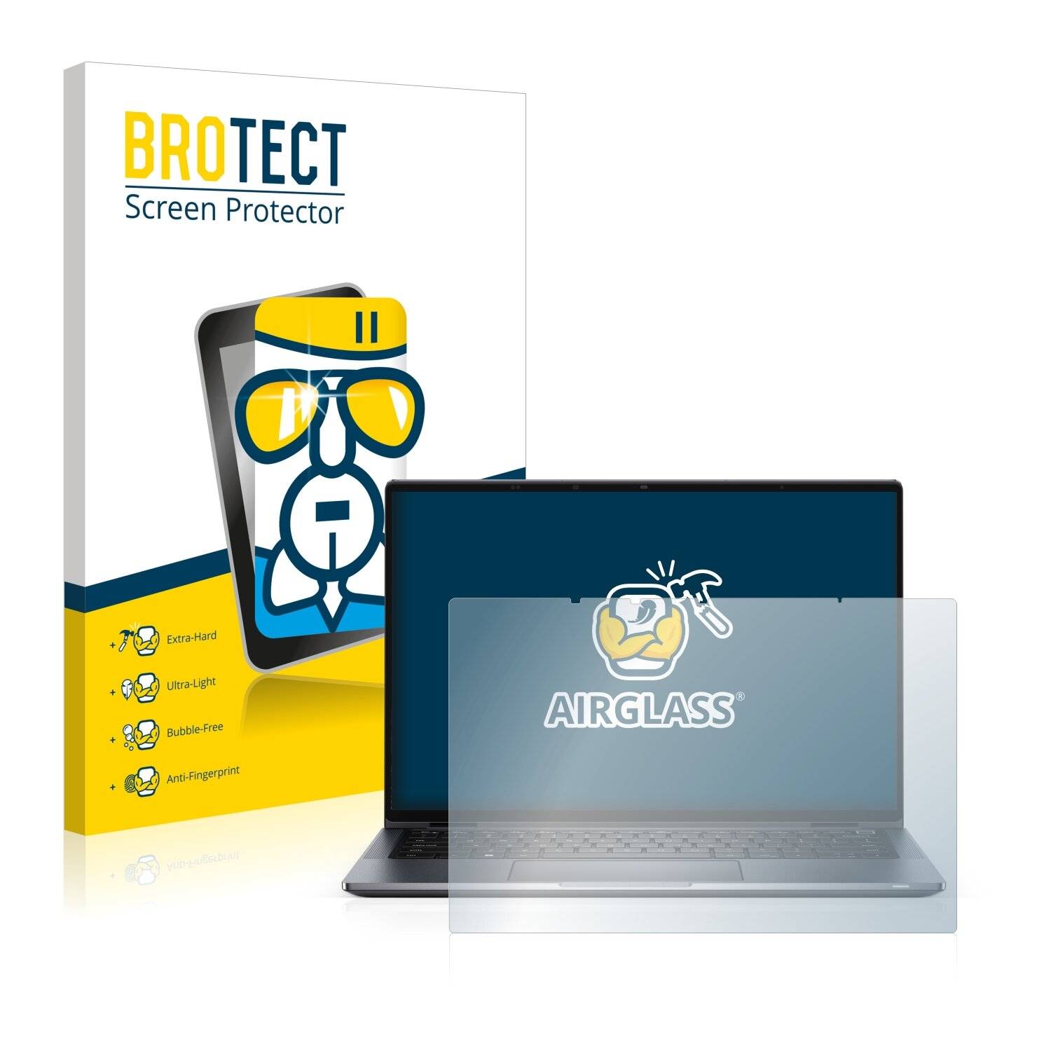 BROTECT AirGlass Schutzglas Folie für Dell Latitude 9330