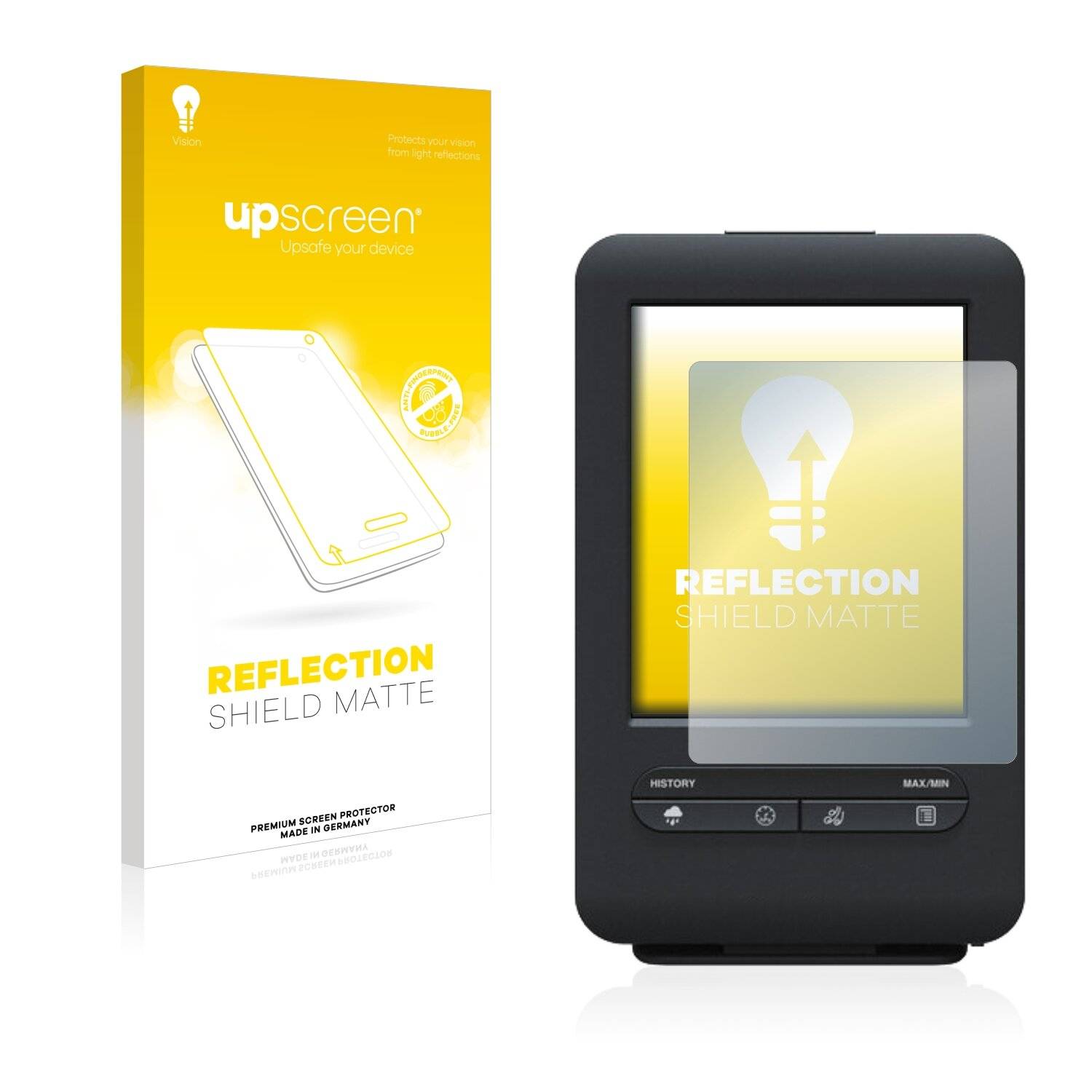 upscreen Reflection Shield Matte Premium Displayschutzfolie für Bresser 5-in-1-Wetter-Center