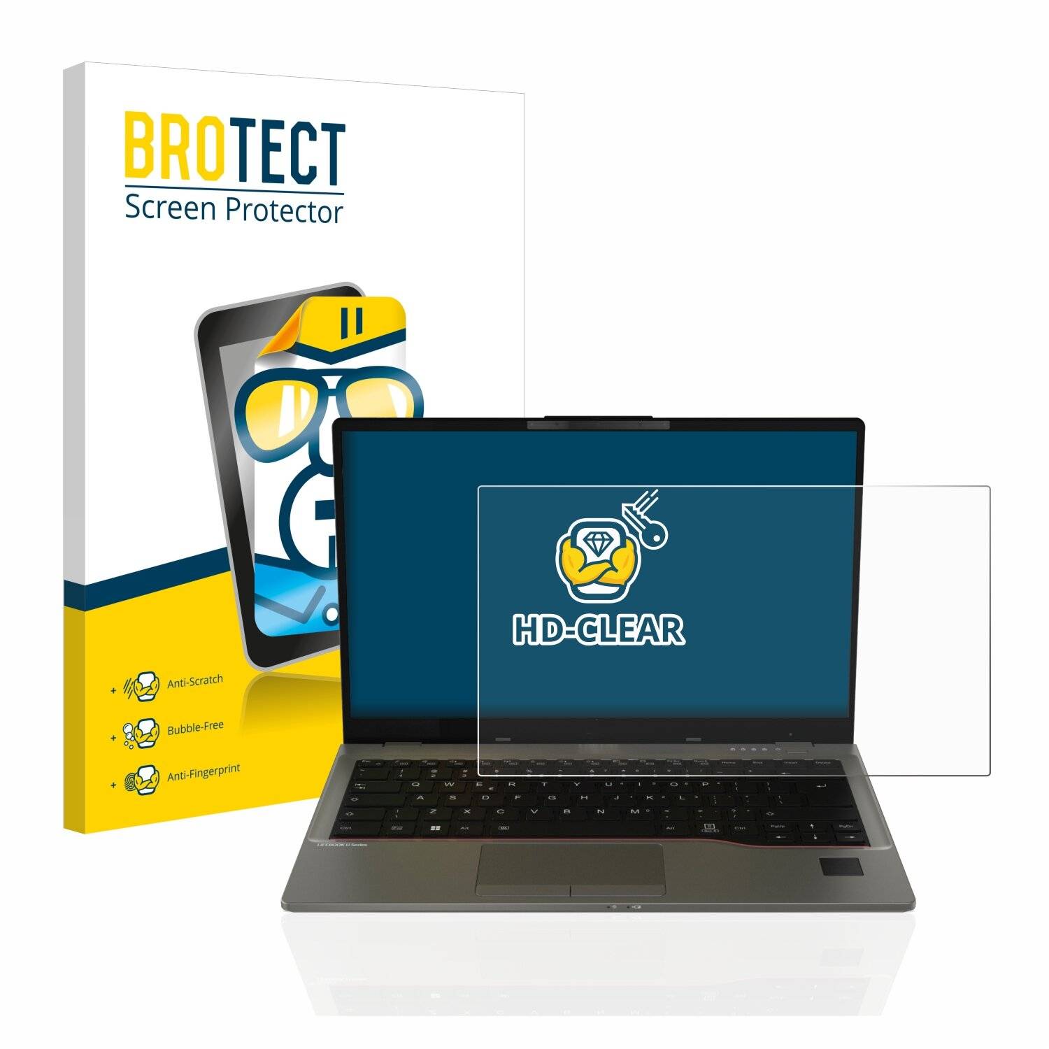 BROTECT HD-Clear Displayschutzfolie für Fujitsu Lifebook