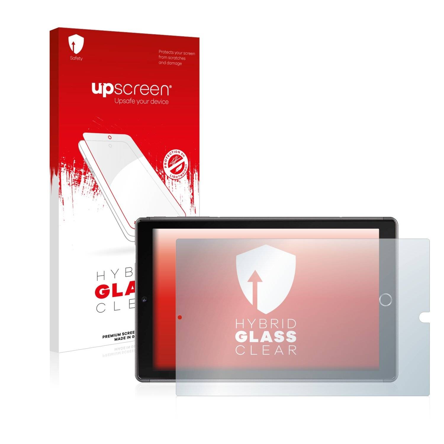 upscreen Hybrid Glass Clear Premium Schutzglas Folie für Yotopt U10