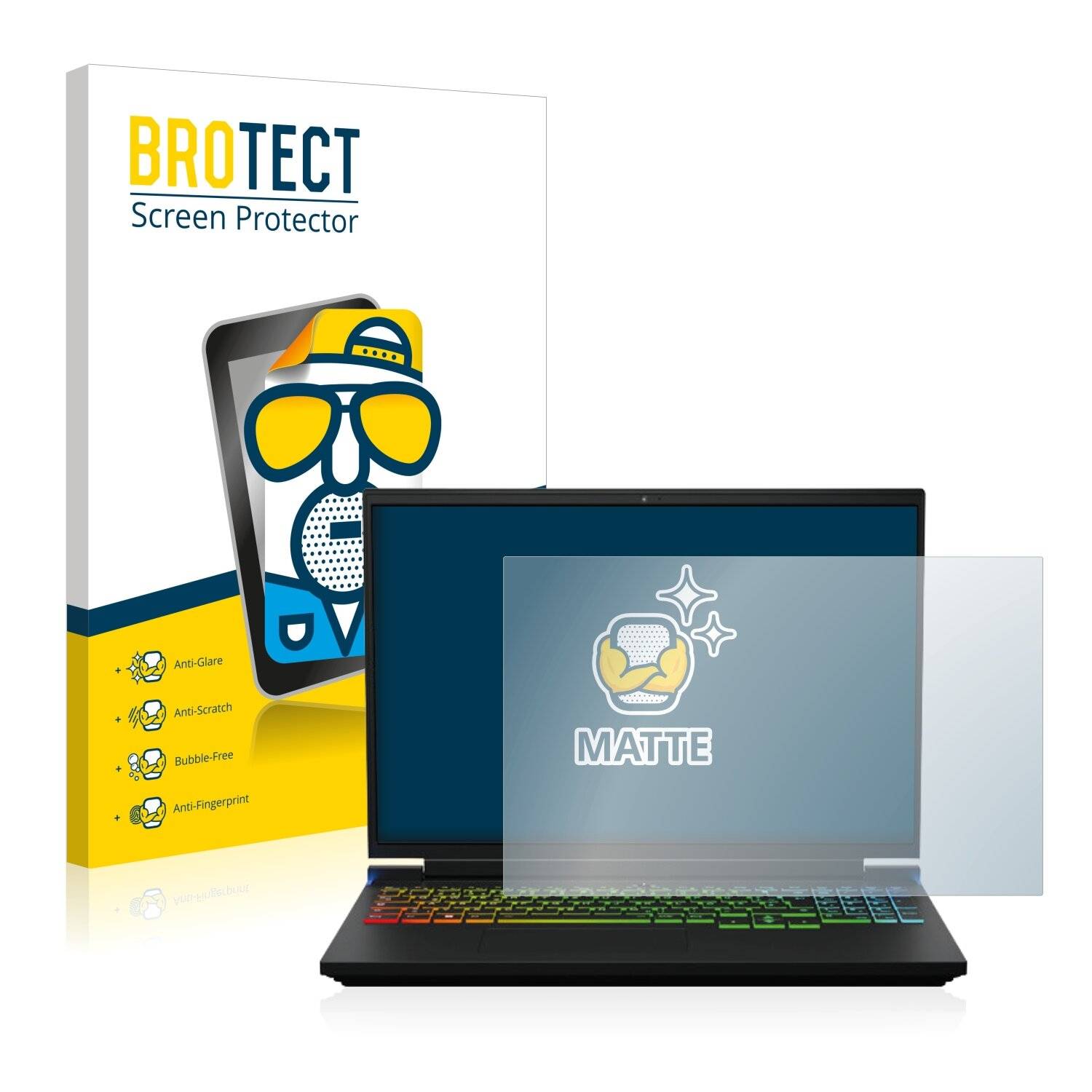 BROTECT Matte Displayschutzfolie für Medion Erazer Major X10 - Entspiegelt,