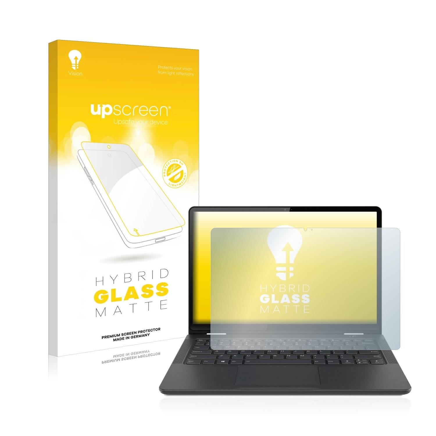 upscreen Hybrid Glass Matte Premium Schutzglas Folie für Lenovo Yoga