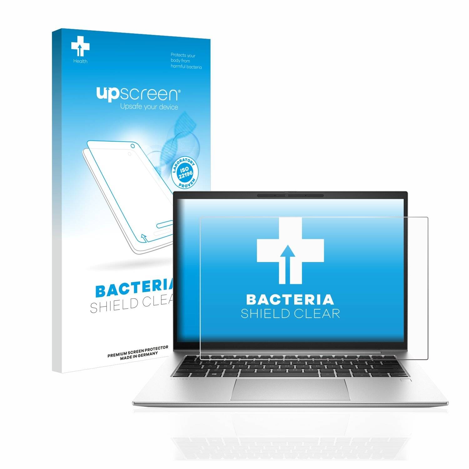 upscreen Bacteria Shield Clear Premium Antibakterielle Displayschutzfolie für HP EliteBook