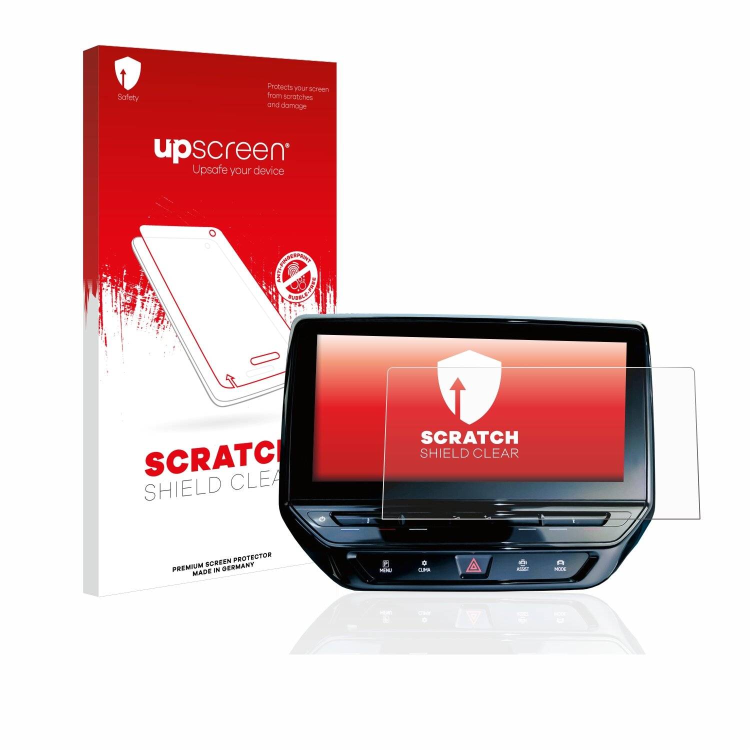 upscreen Scratch Shield Clear Premium Displayschutzfolie für Volkswagen ID.5 Discover Pro