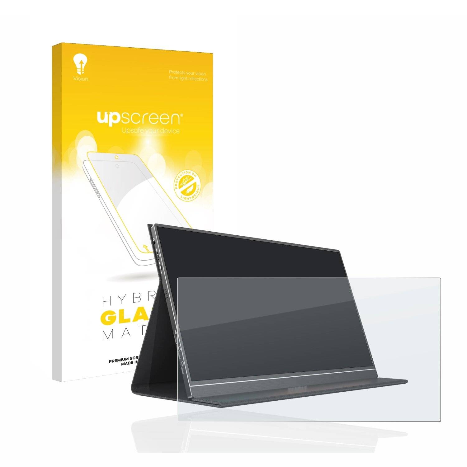upscreen Hybrid Glass Matte Premium Schutzglas Folie für Arzopa S1