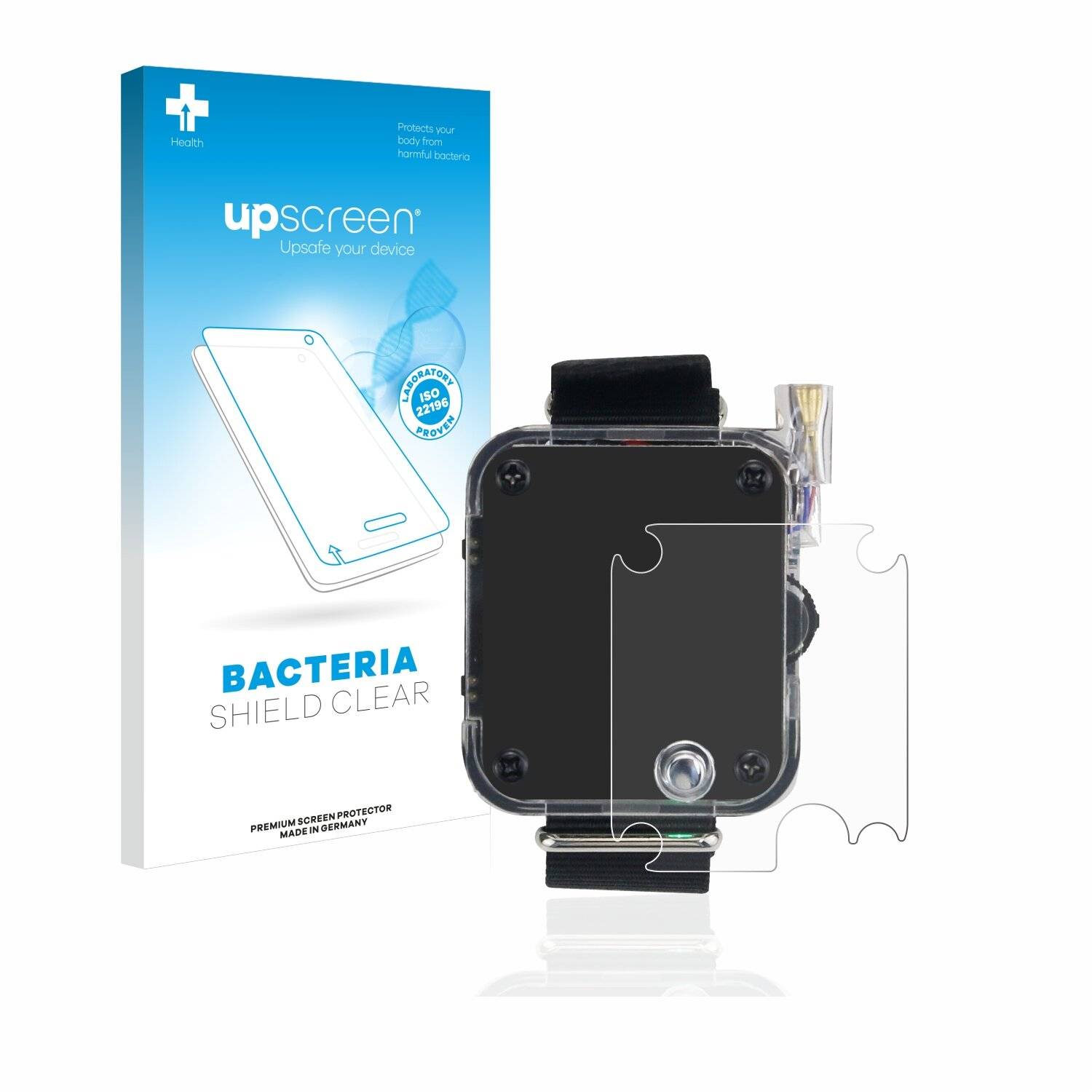 upscreen Bacteria Shield Clear Premium Antibakterielle Displayschutzfolie für