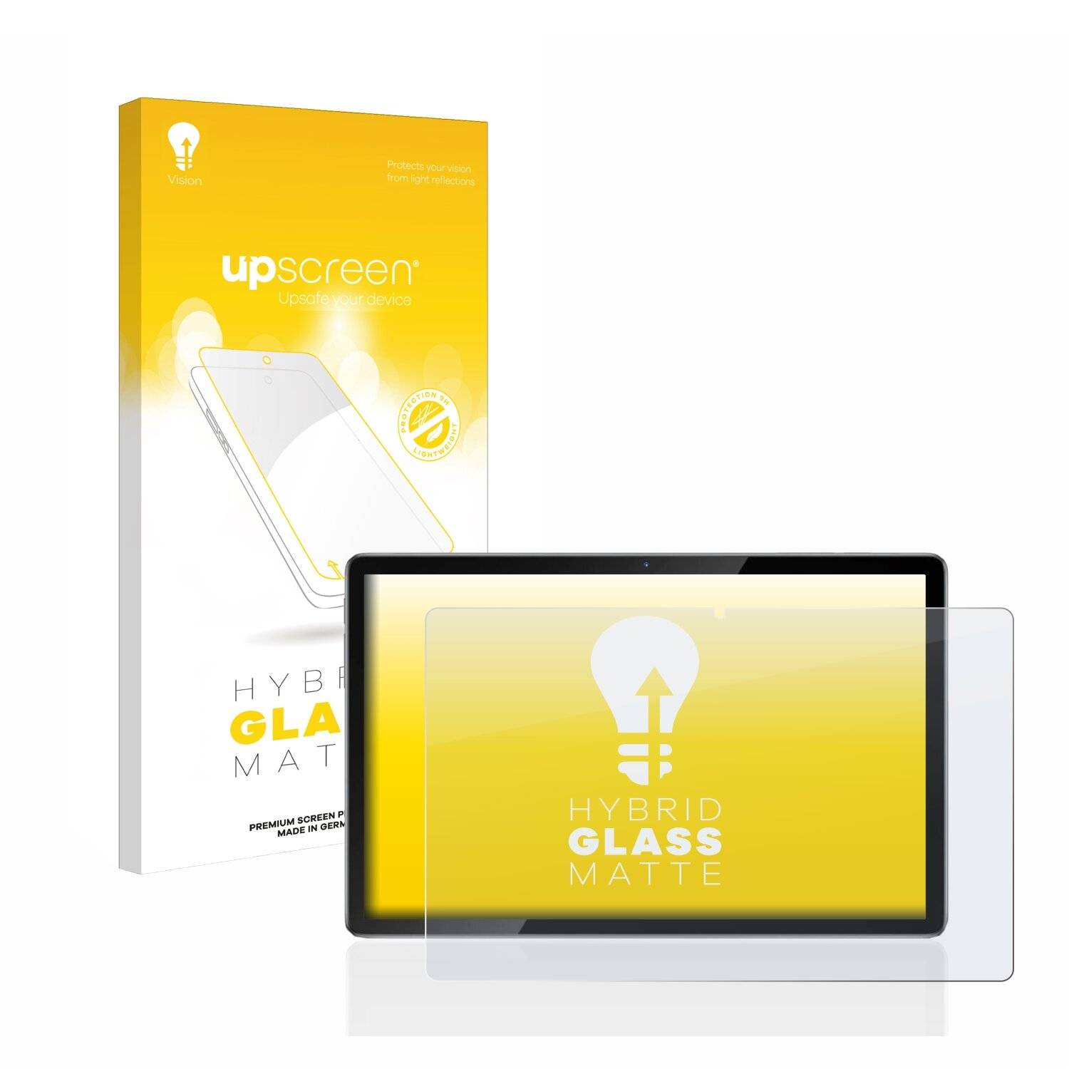 upscreen Hybrid Glass Matte Premium Schutzglas Folie für Blackview Tab 12
