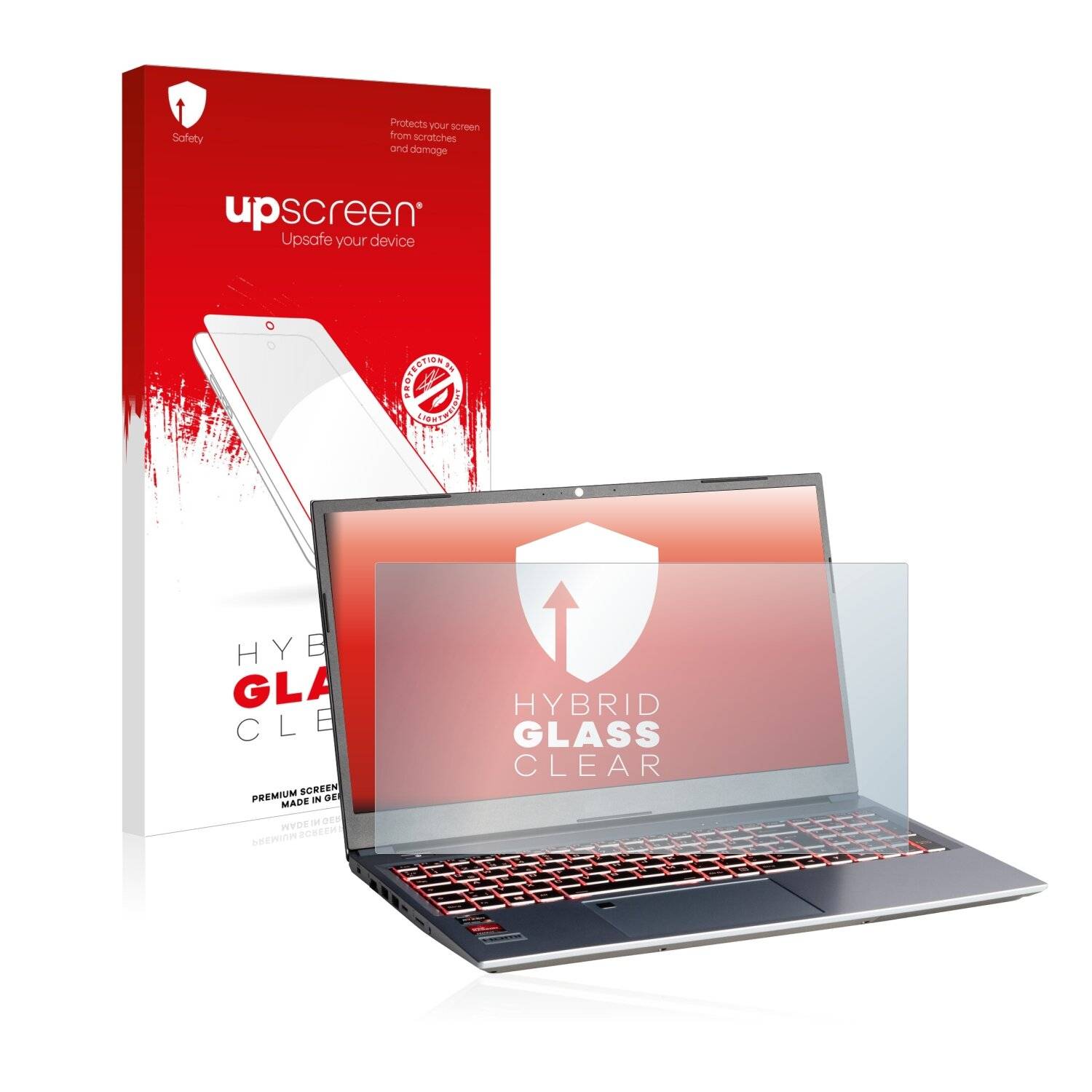 upscreen Hybrid Glass Clear Premium Schutzglas Folie für Captiva Power Starter