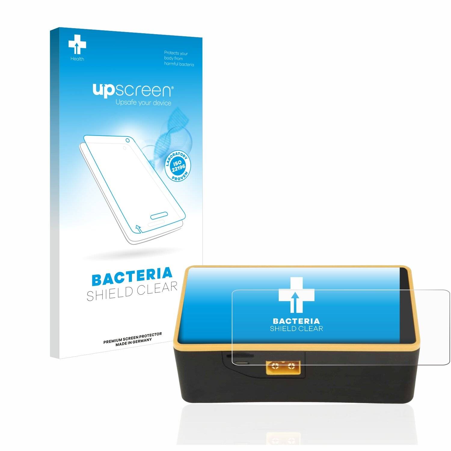 upscreen Bacteria Shield Clear Premium Antibakterielle Displayschutzfolie für Junsi iCharger