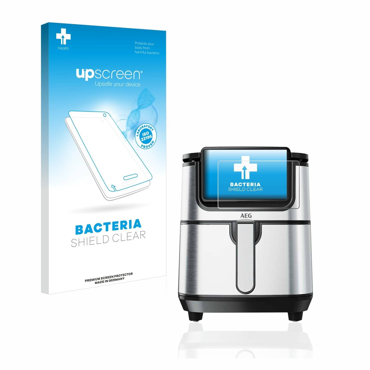 upscreen Bacteria Shield Clear Premium Antibakterielle Displayschutzfolie für AEG