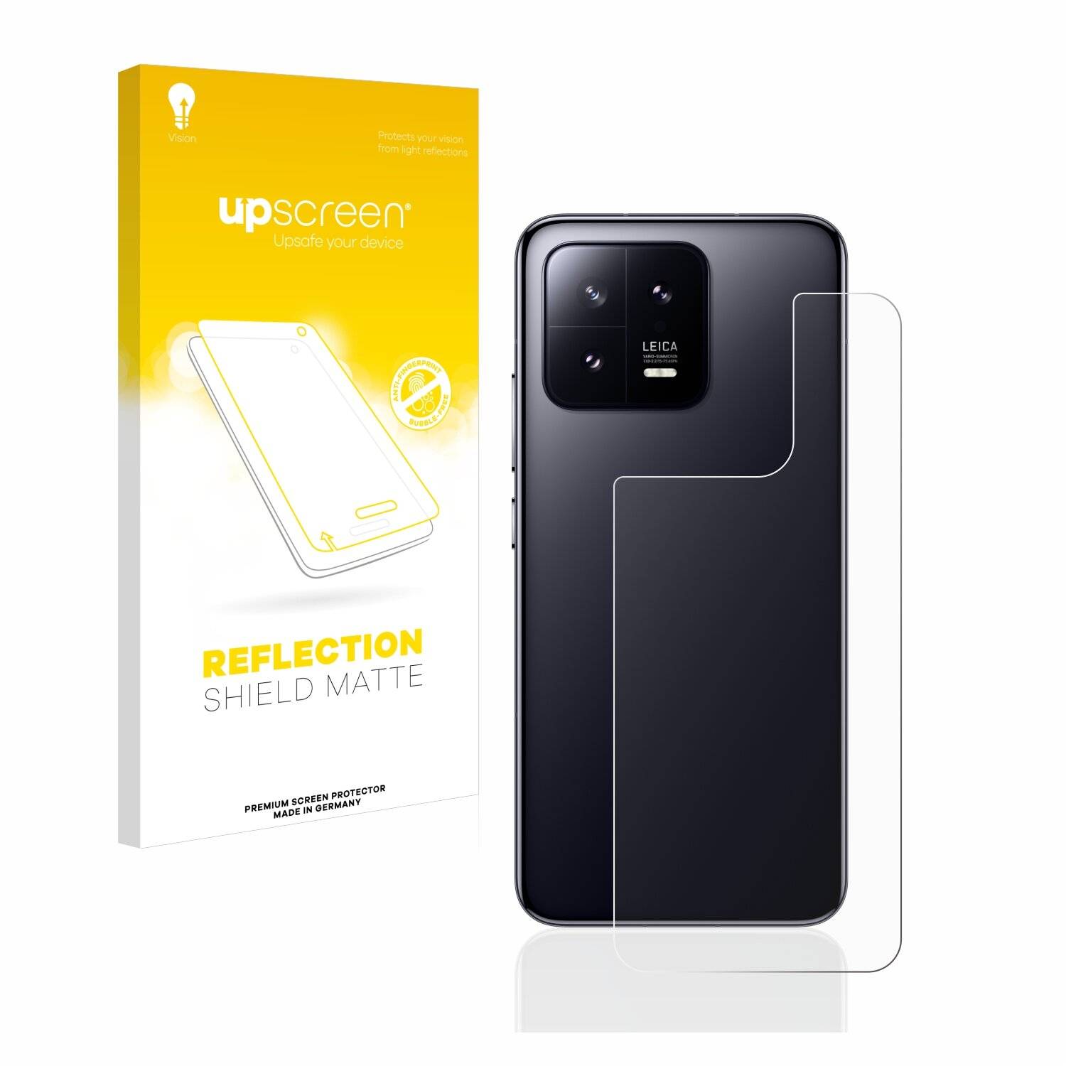 upscreen Schutzfolie für Xiaomi 13 (Rückseite) Folie Matt Entspiegelt Anti-Reflex