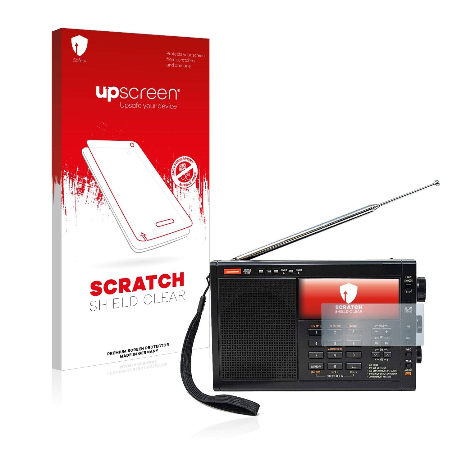 upscreen Scratch Shield Clear Premium Displayschutzfolie für Tecsun