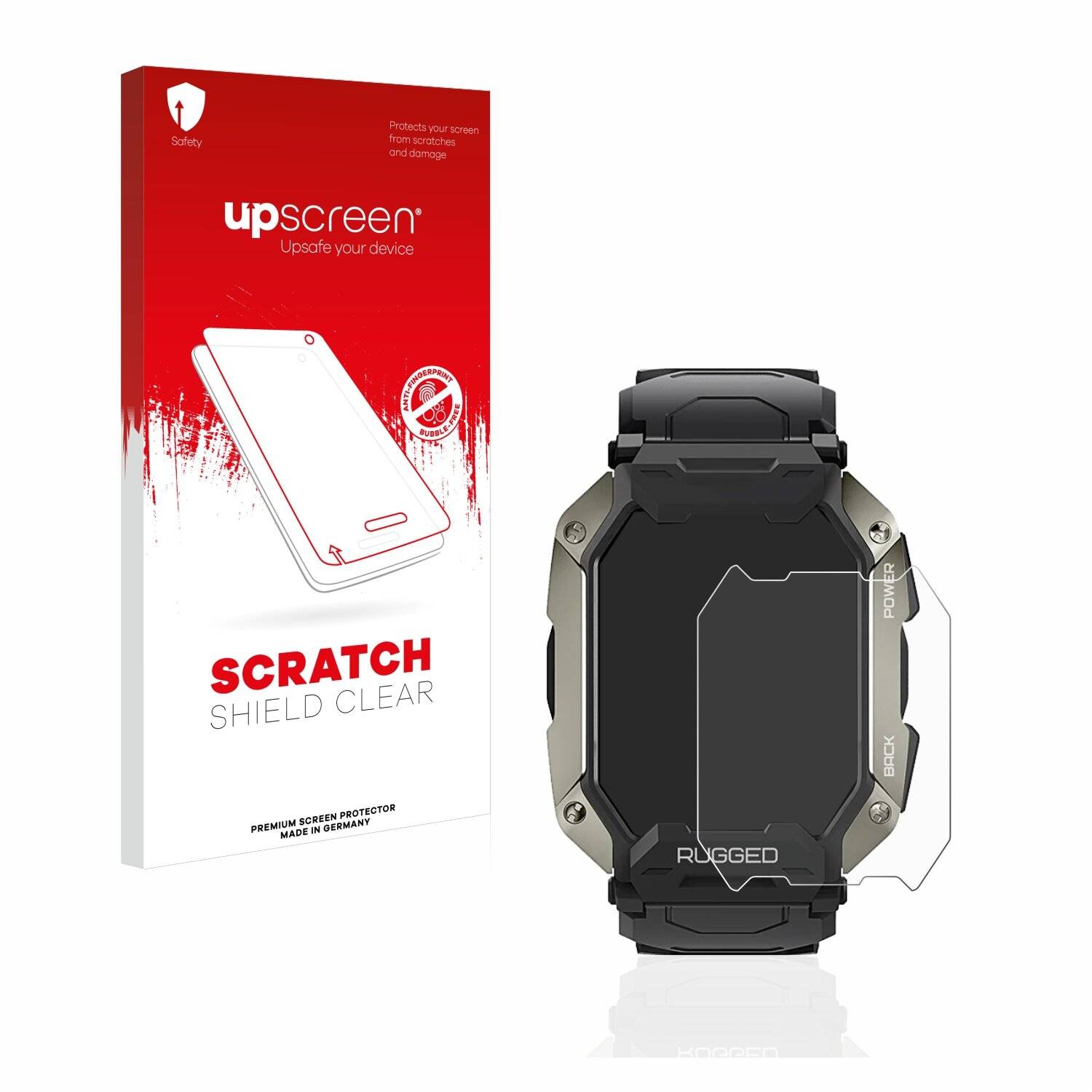 upscreen Scratch Shield Clear Premium Displayschutzfolie für Kospet Tank M1