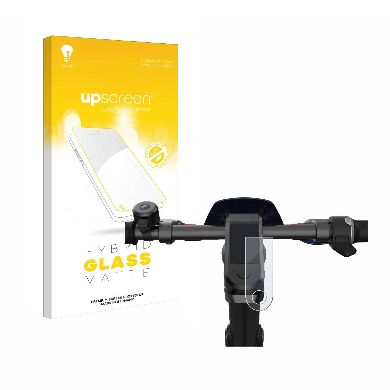 upscreen Hybrid Glass Matte Premium Schutzglas Folie für NIU KQi3
