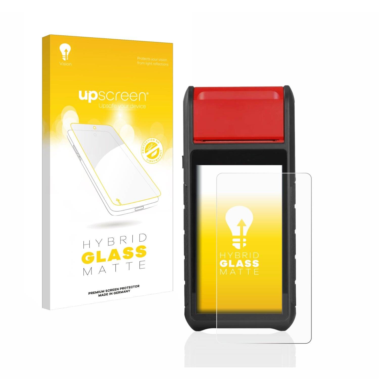 upscreen Hybrid Glass Matte Premium Schutzglas Folie für Autel MaxiBAS