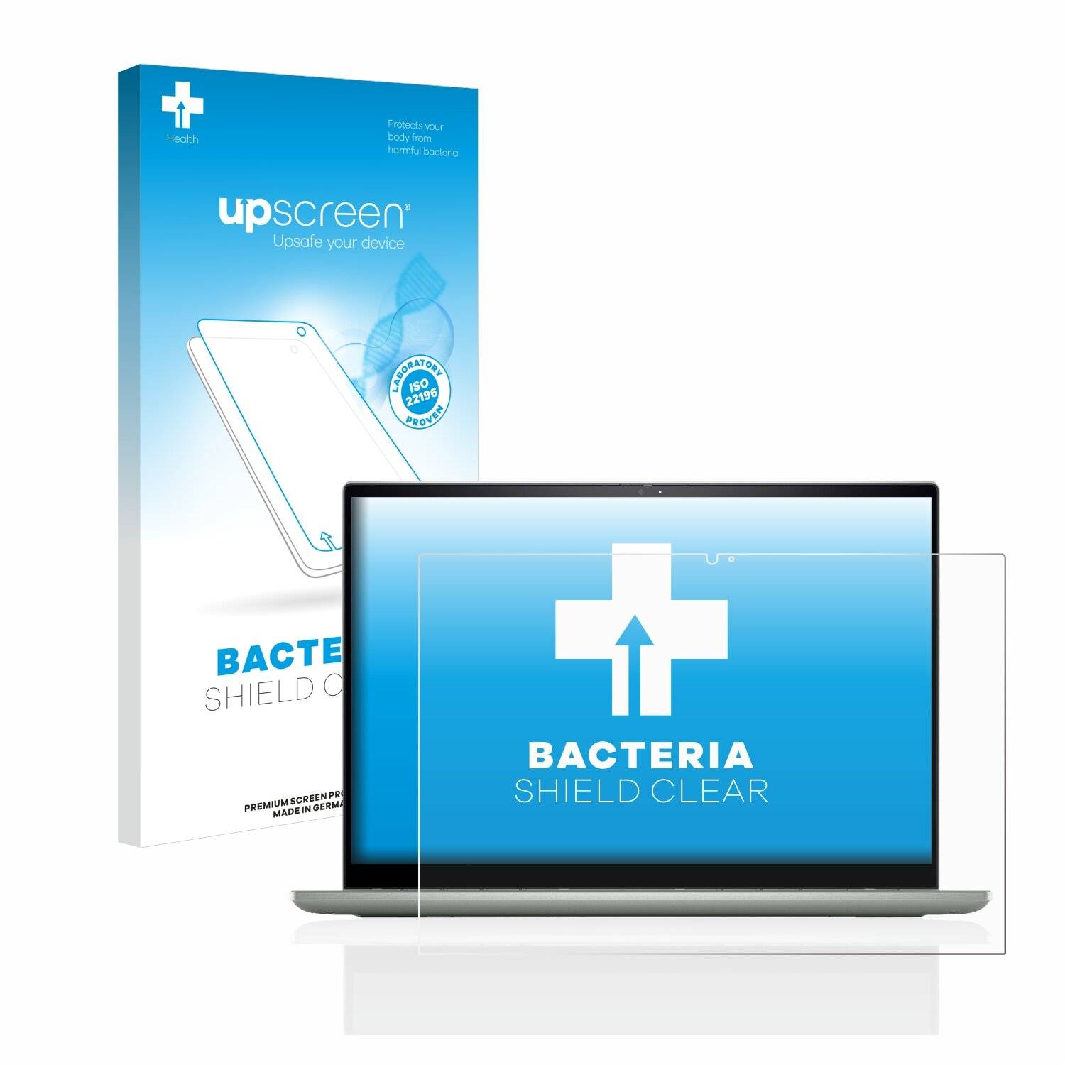 upscreen Bacteria Shield Clear Premium Antibakterielle Displayschutzfolie für Dell Inspiron