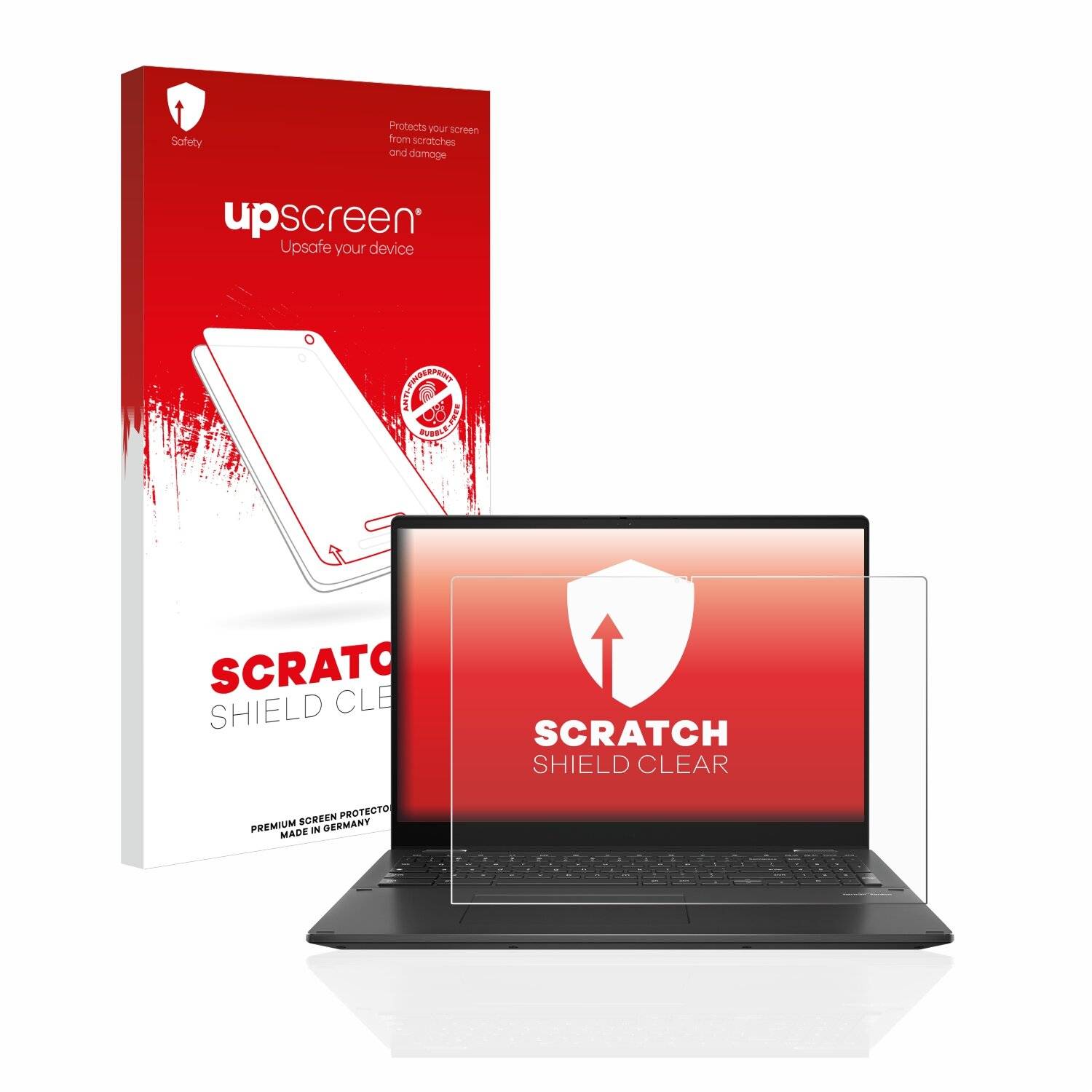 upscreen Scratch Shield Clear Premium Displayschutzfolie für Asus Chromebook Flip CX5 16