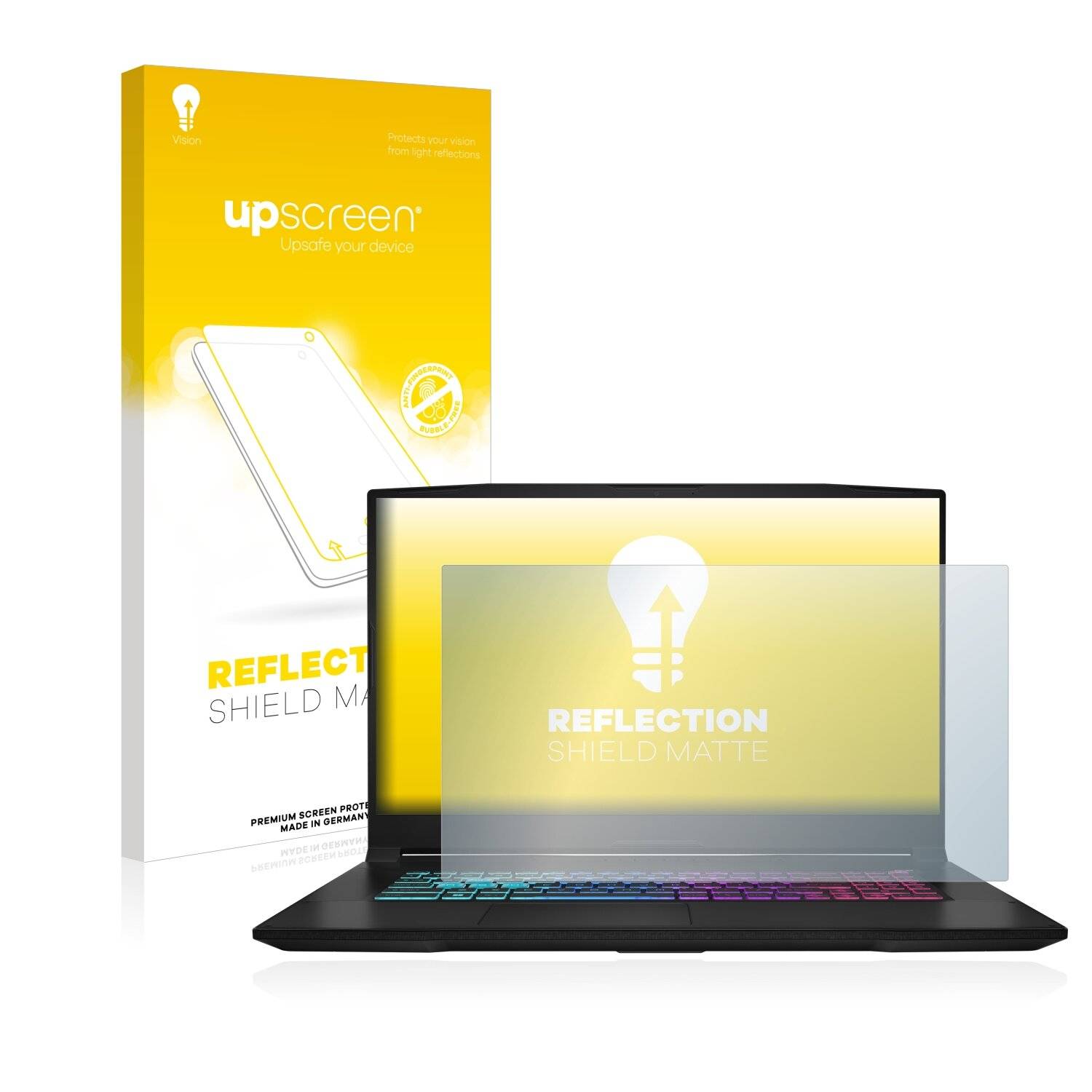 upscreen Reflection Shield Matte Premium Displayschutzfolie für MSI Katana 17