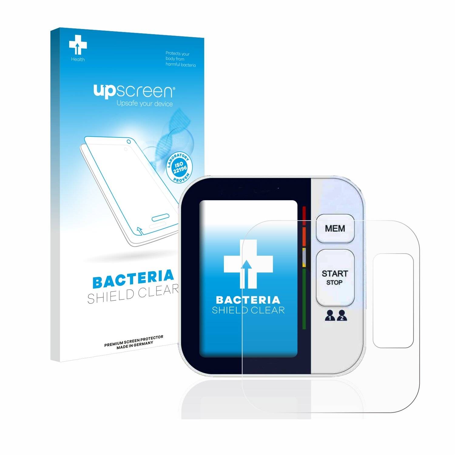 upscreen Bacteria Shield Clear Premium Antibakterielle Displayschutzfolie für Visomat