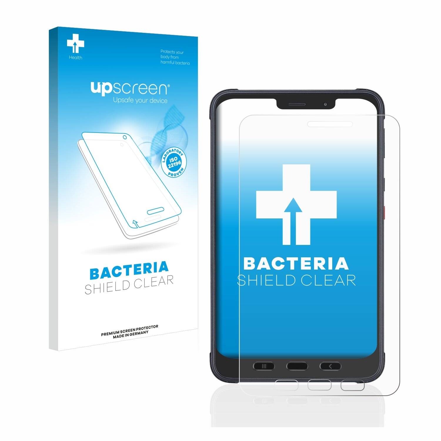 upscreen Bacteria Shield Clear Premium Antibakterielle Displayschutzfolie für Samsung Galaxy