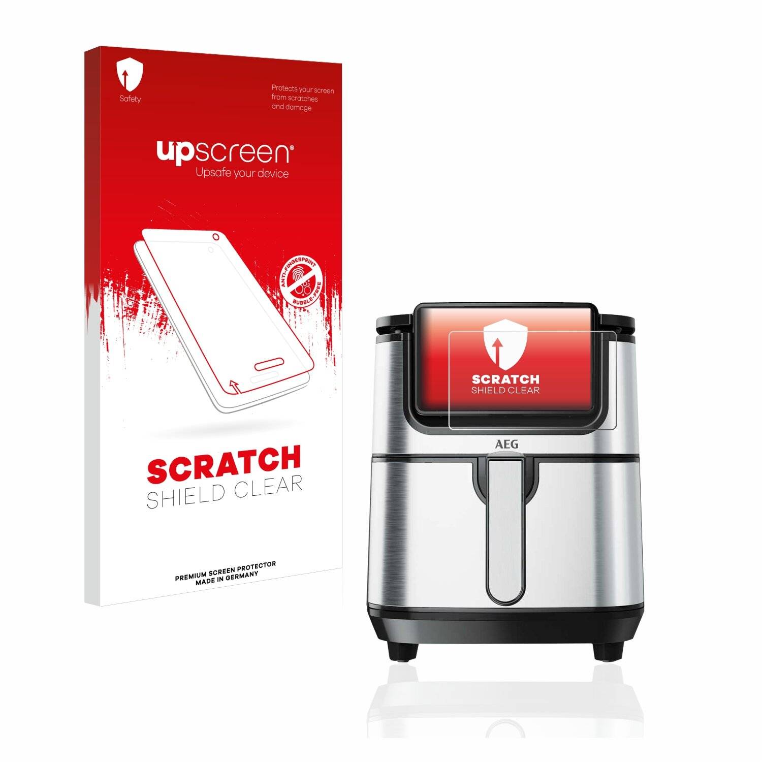 upscreen Scratch Shield Clear Premium Displayschutzfolie für AEG Heißluftfritteuse