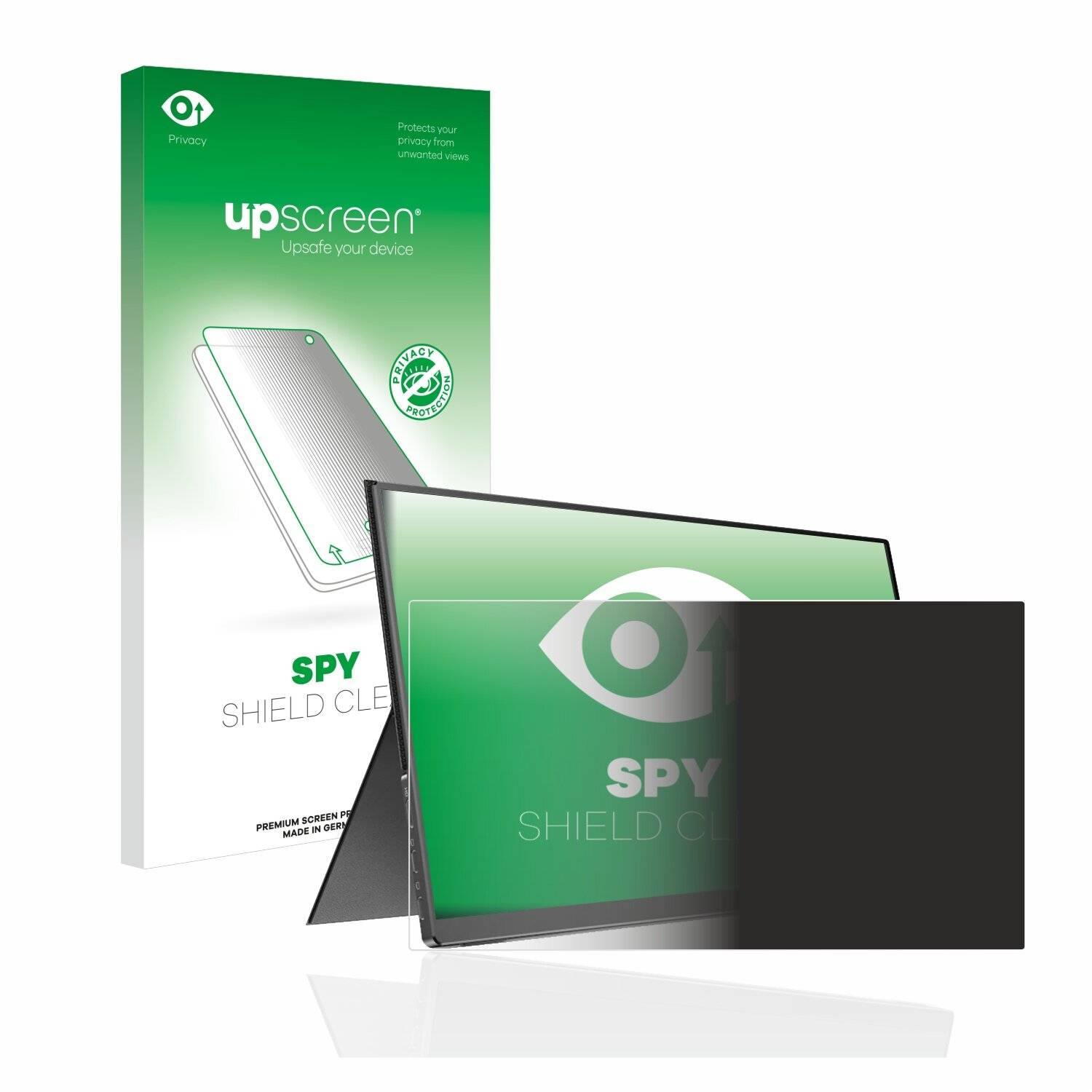 upscreen Spy Shield Clear Premium Blickschutzfolie für Arzopa A1 Gamut Slim