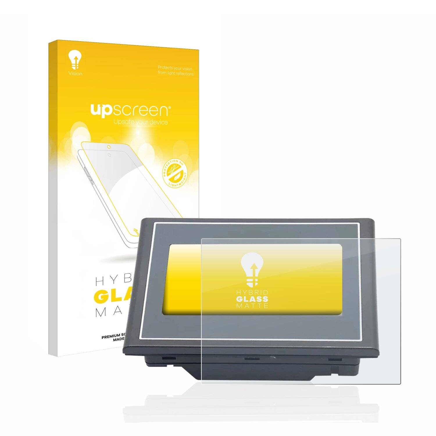 upscreen Hybrid Glass Matte Premium Schutzglas Folie für Delta DOP-112MX /