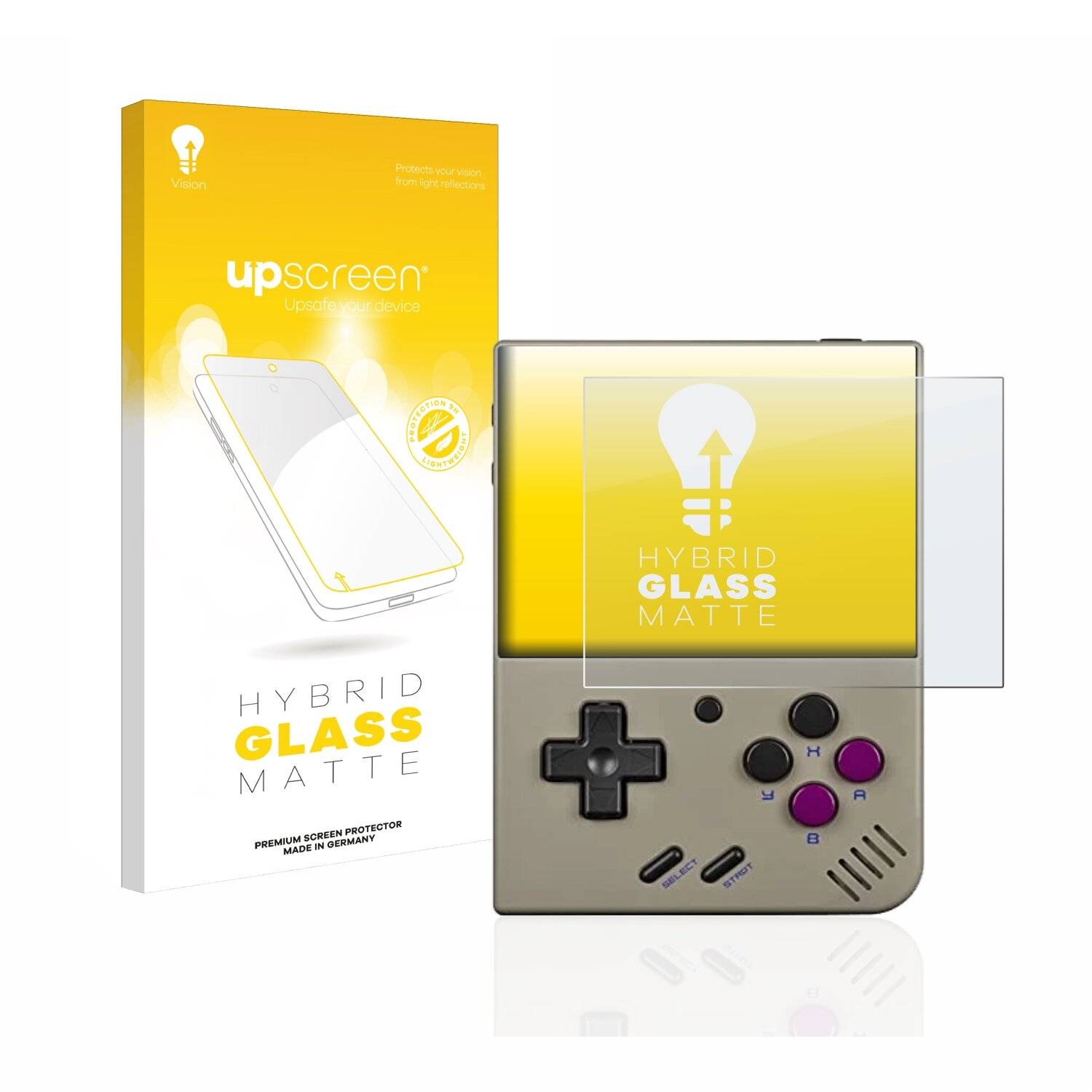 upscreen Hybrid Glass Matte Premium Schutzglas Folie für Miyoo Mini