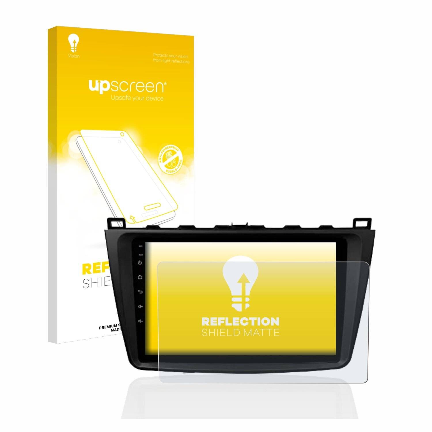 upscreen Reflection Shield Matte Premium Displayschutzfolie für Eonon Q98Pro Mazda