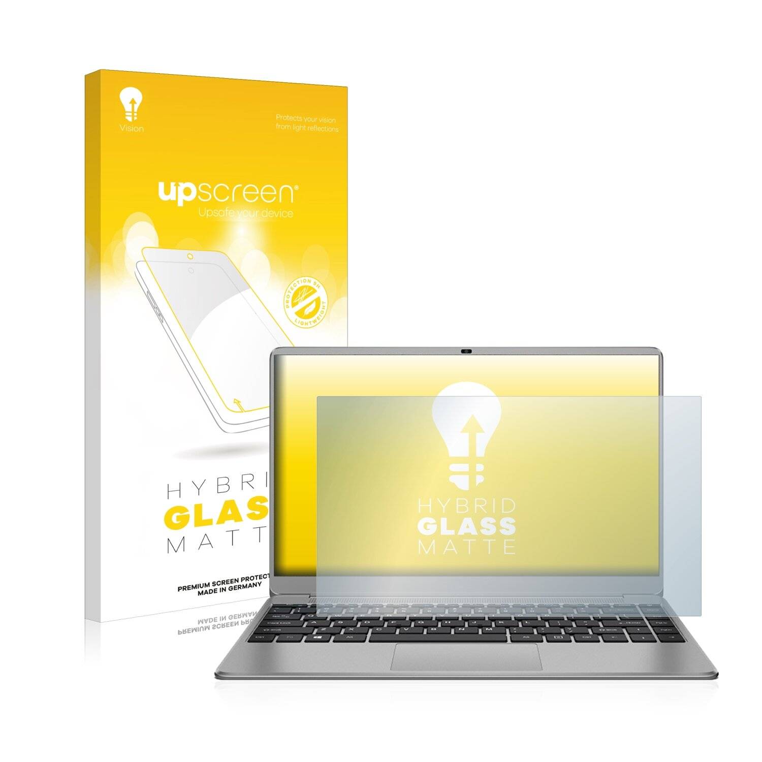 upscreen Hybrid Glass Matte Premium Schutzglas Folie für Teclast F7 Plus