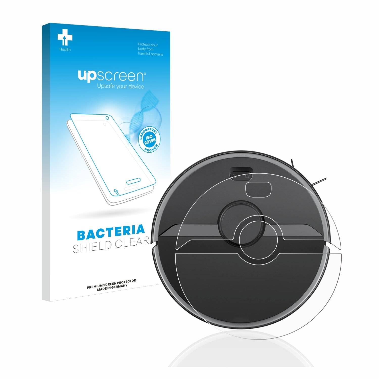 upscreen Bacteria Shield Clear Premium Antibakterielle Displayschutzfolie für Roborock S6