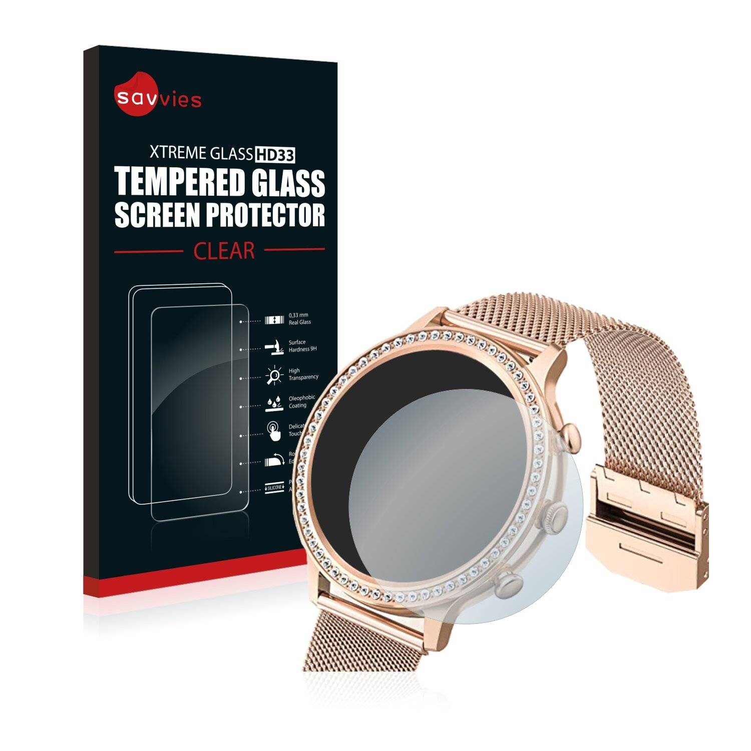 Savvies HD33 Clear Schutzglas für Aimiuvei Diamond Love 1.32 I