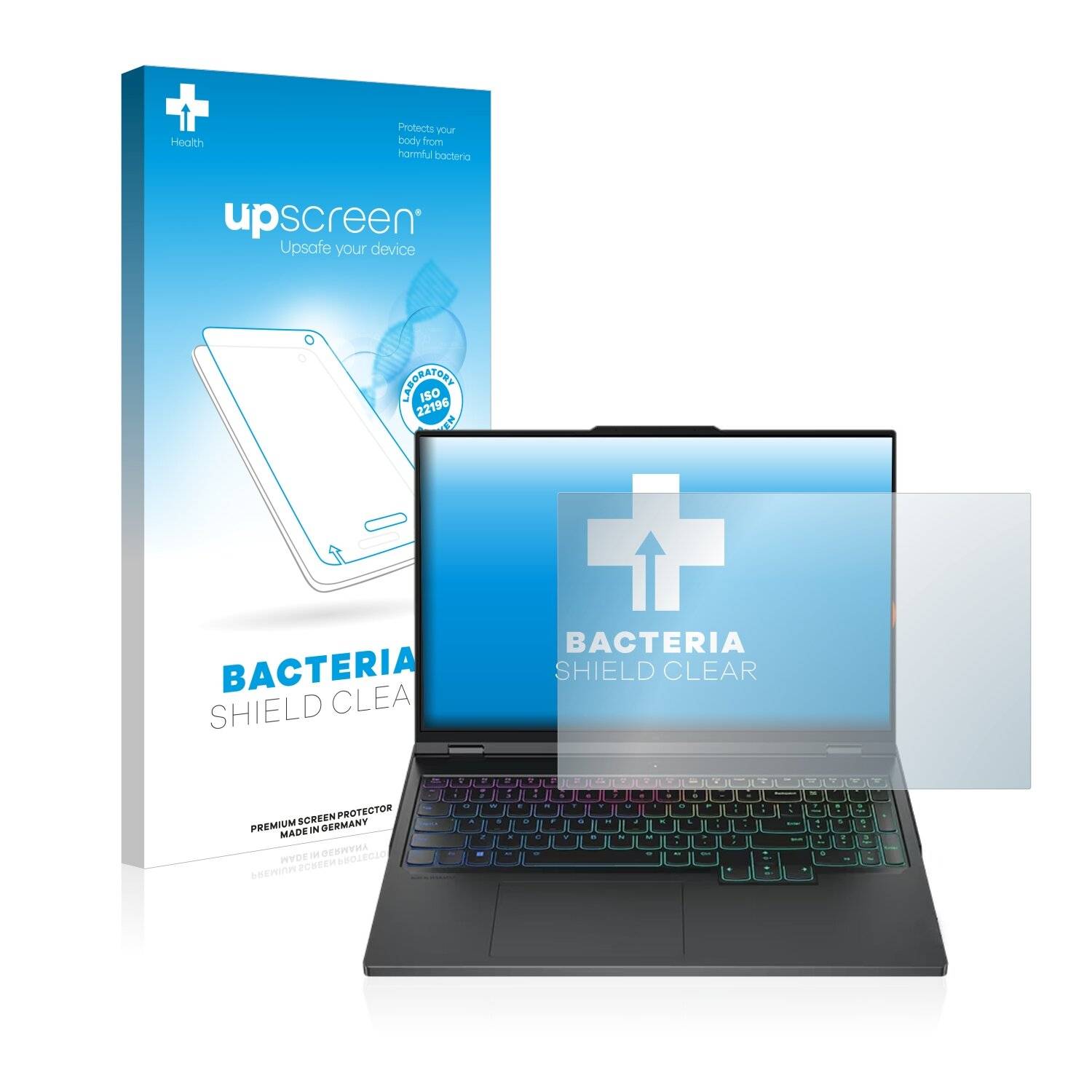 upscreen Bacteria Shield Clear Premium Antibakterielle Displayschutzfolie für Lenovo Legion