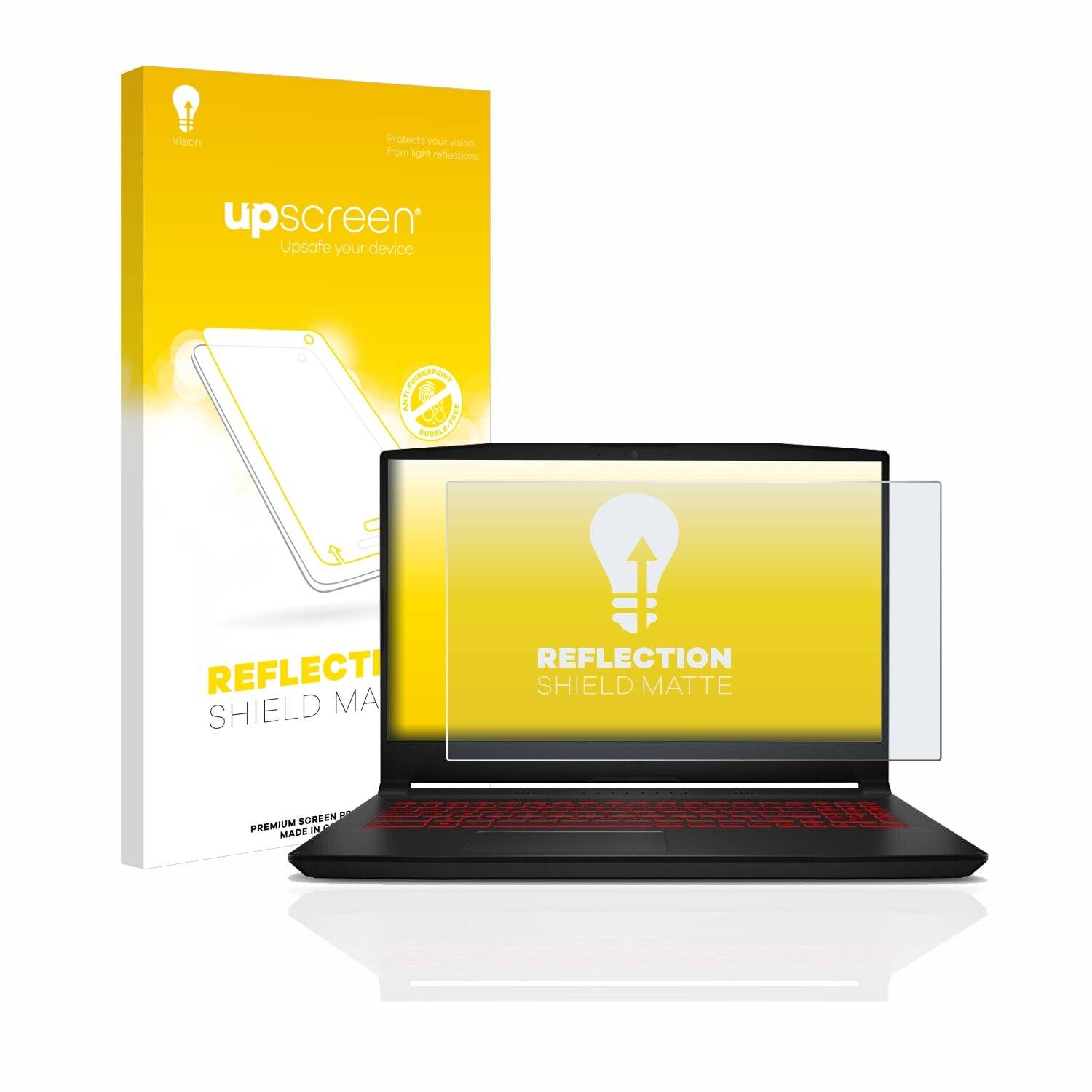 upscreen Reflection Shield Matte Premium Displayschutzfolie für MSI Katana GF66