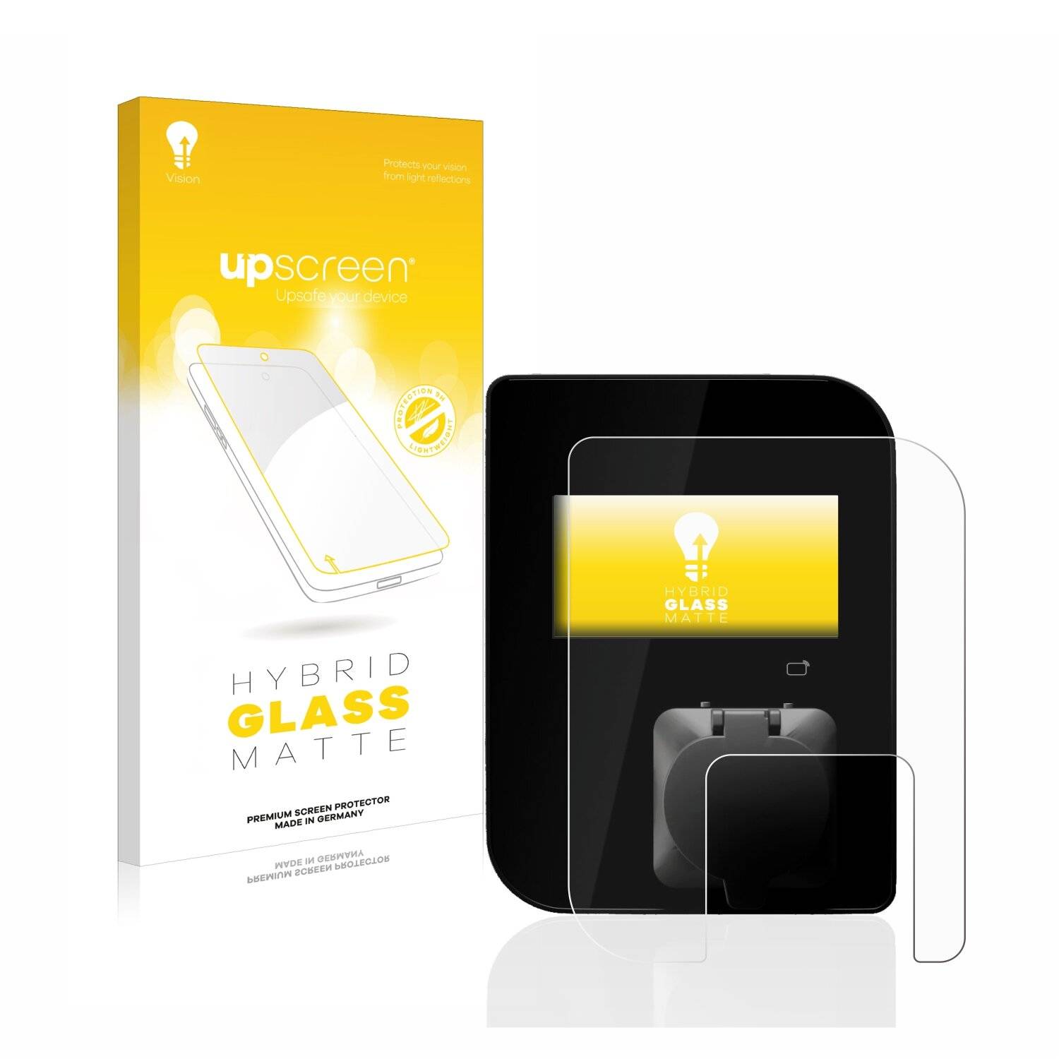upscreen Hybrid Glass Matte Premium Schutzglas Folie für Wallbox Copper