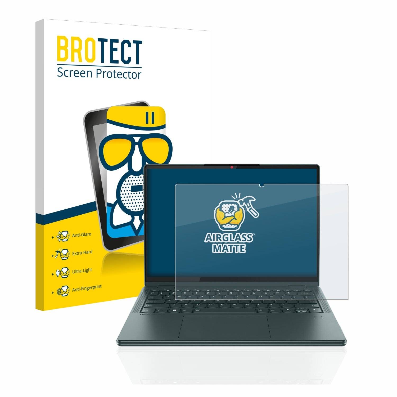 BROTECT AirGlass Matte Schutzglas Folie für Lenovo Yoga 6 13.3 (8.