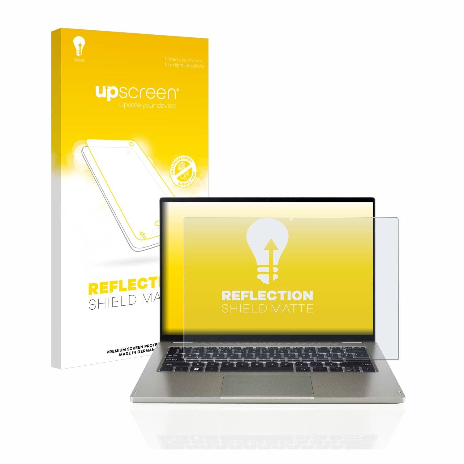 upscreen Reflection Shield Matte Premium Displayschutzfolie für Acer Spin 5 SP514-51N
