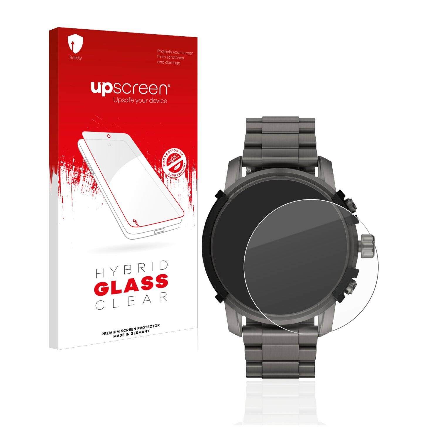 upscreen Hybrid Glass Clear Premium Schutzglas Folie für Diesel On DZT2042R (48