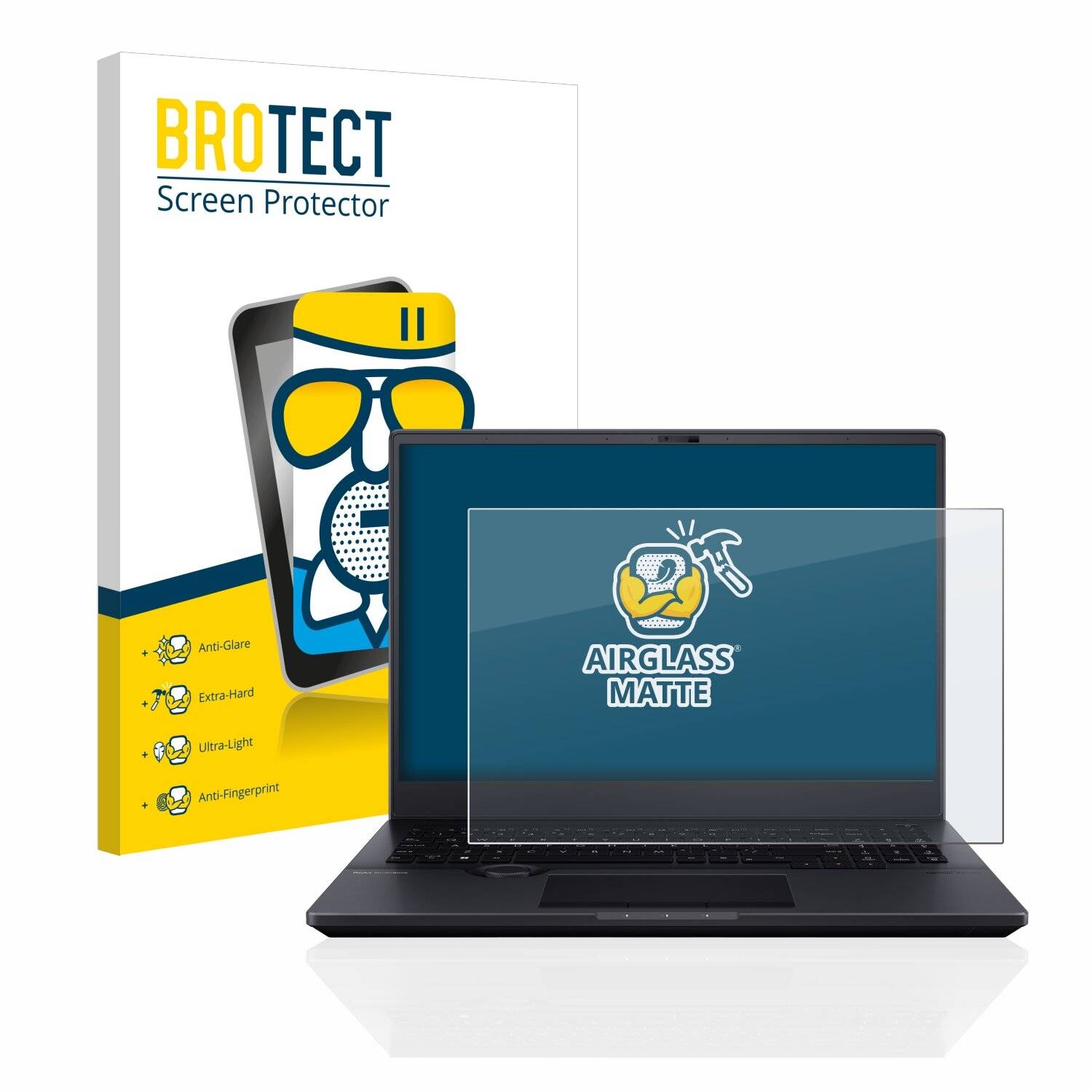 BROTECT AirGlass Matte Schutzglas Folie für Asus ProArt StudioBook 16